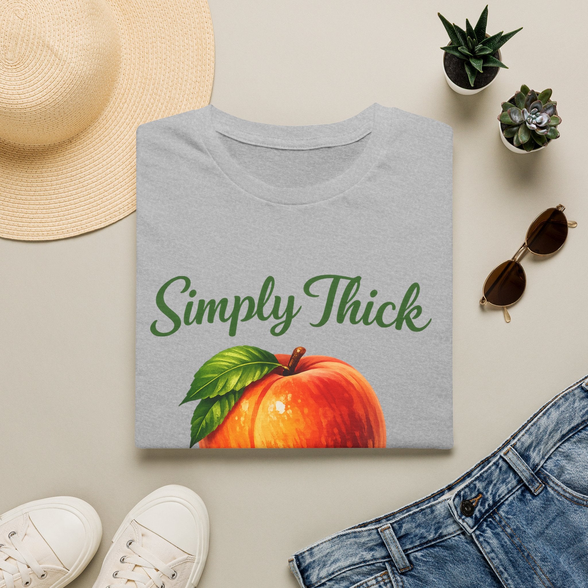 Simply Thick All Natural – Peach Graphic Tee