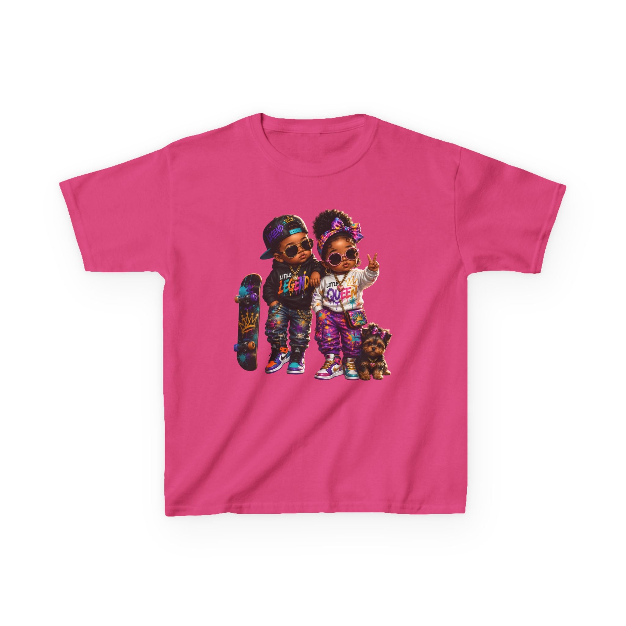 Little Legend & Little Queen T-Shirt | Back to School Hip Hop Kids Graphic Tee | Urban Streetwear Shirt