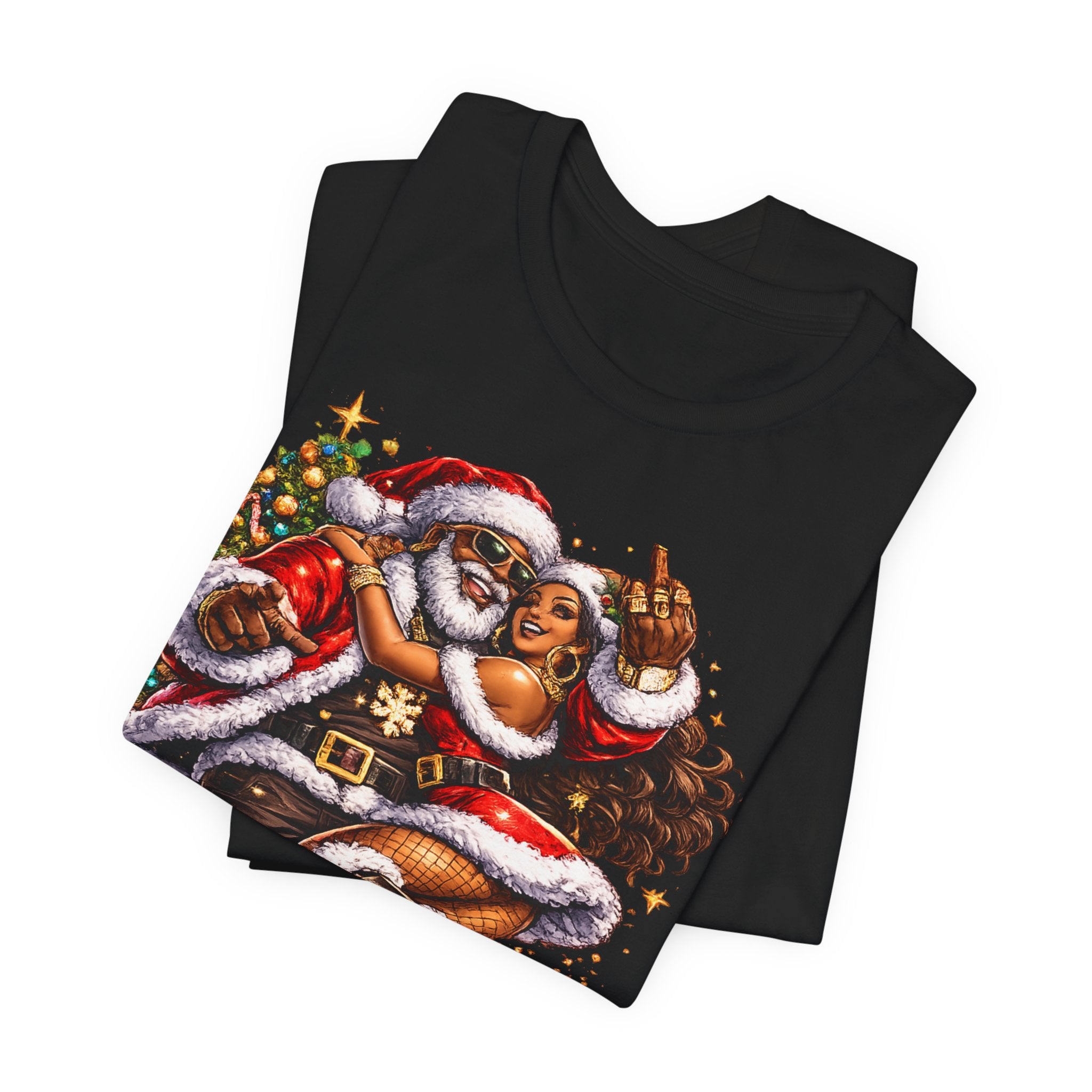 Hip Hop Santa & Mrs. Claus – Urban Christmas T-Shirt