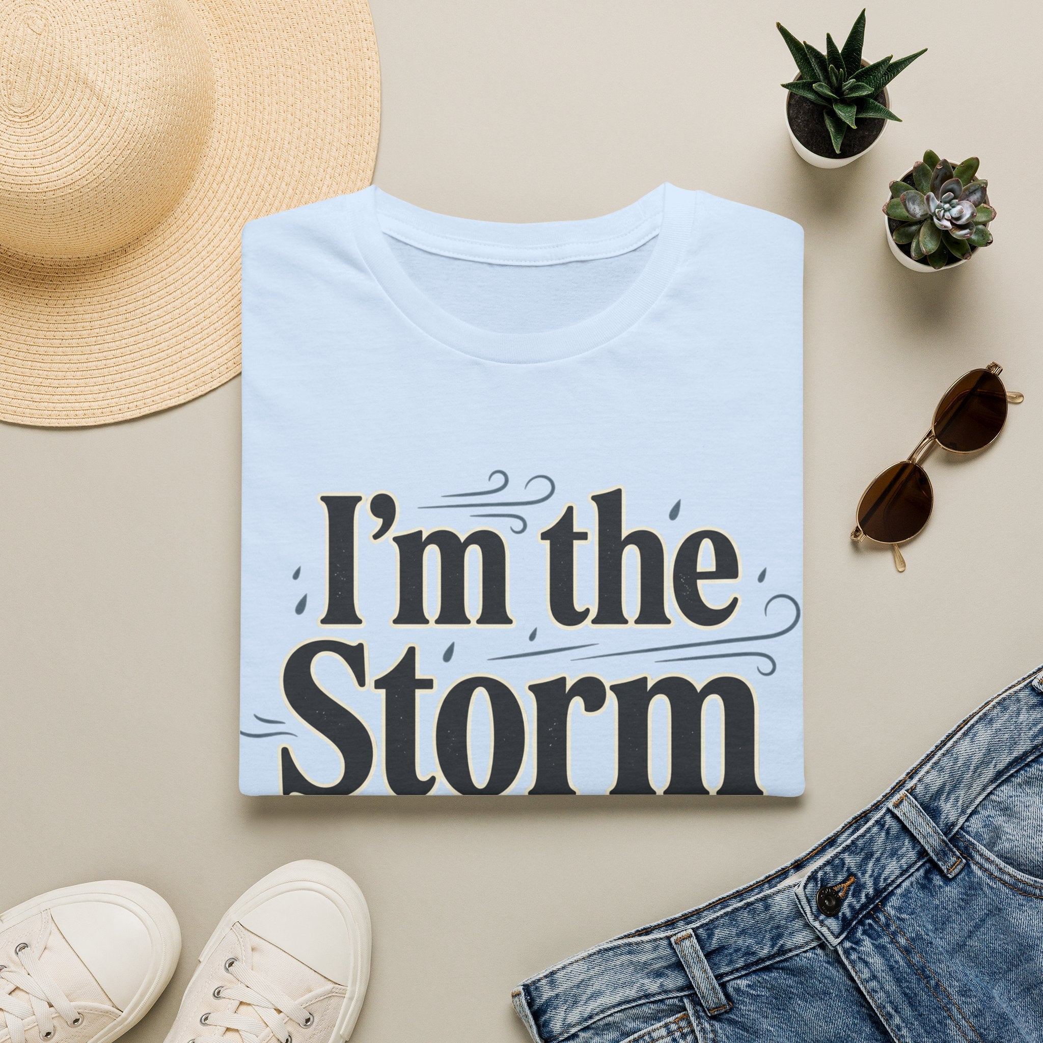 I'm the Storm They Whispered About T-Shirt | Bold Empowerment Tee | Motivational Graphic Tee