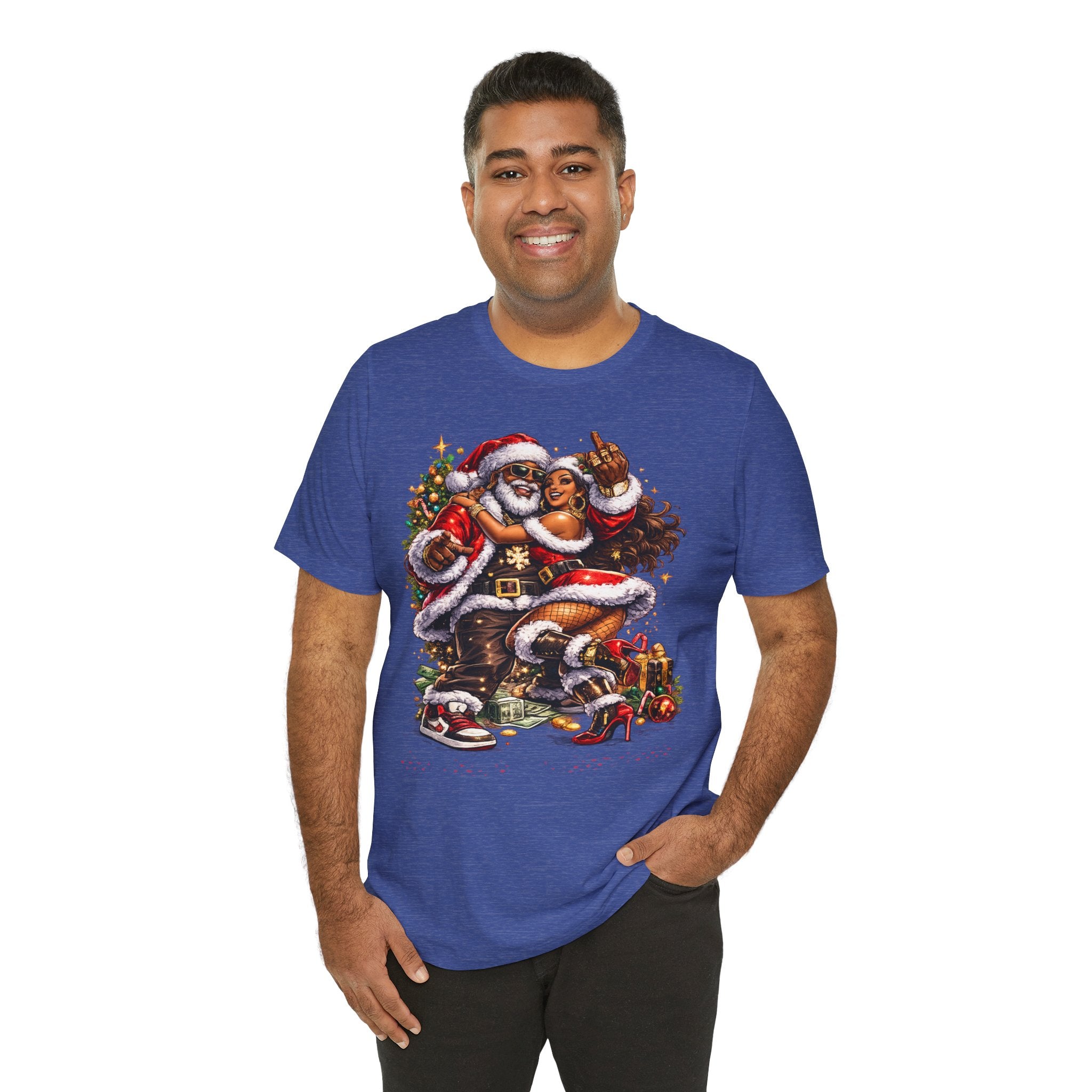 Hip Hop Santa & Mrs. Claus – Urban Christmas T-Shirt