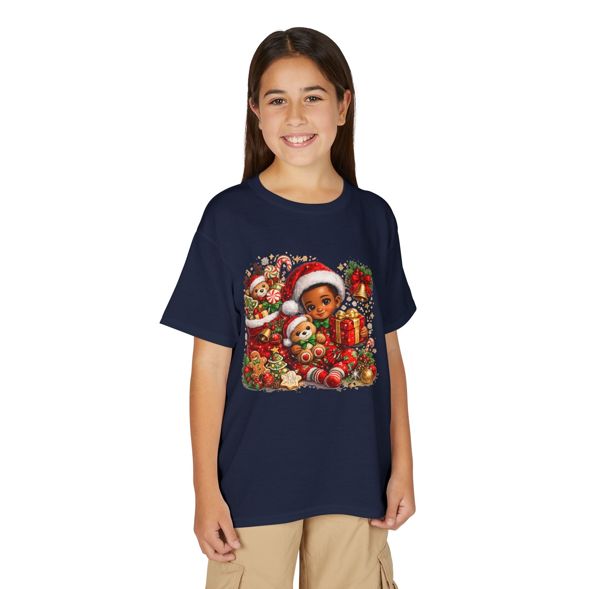 Black Boy Christmas Shirt – Melanin Kids Holiday Tee | Christmas Gift for Boys