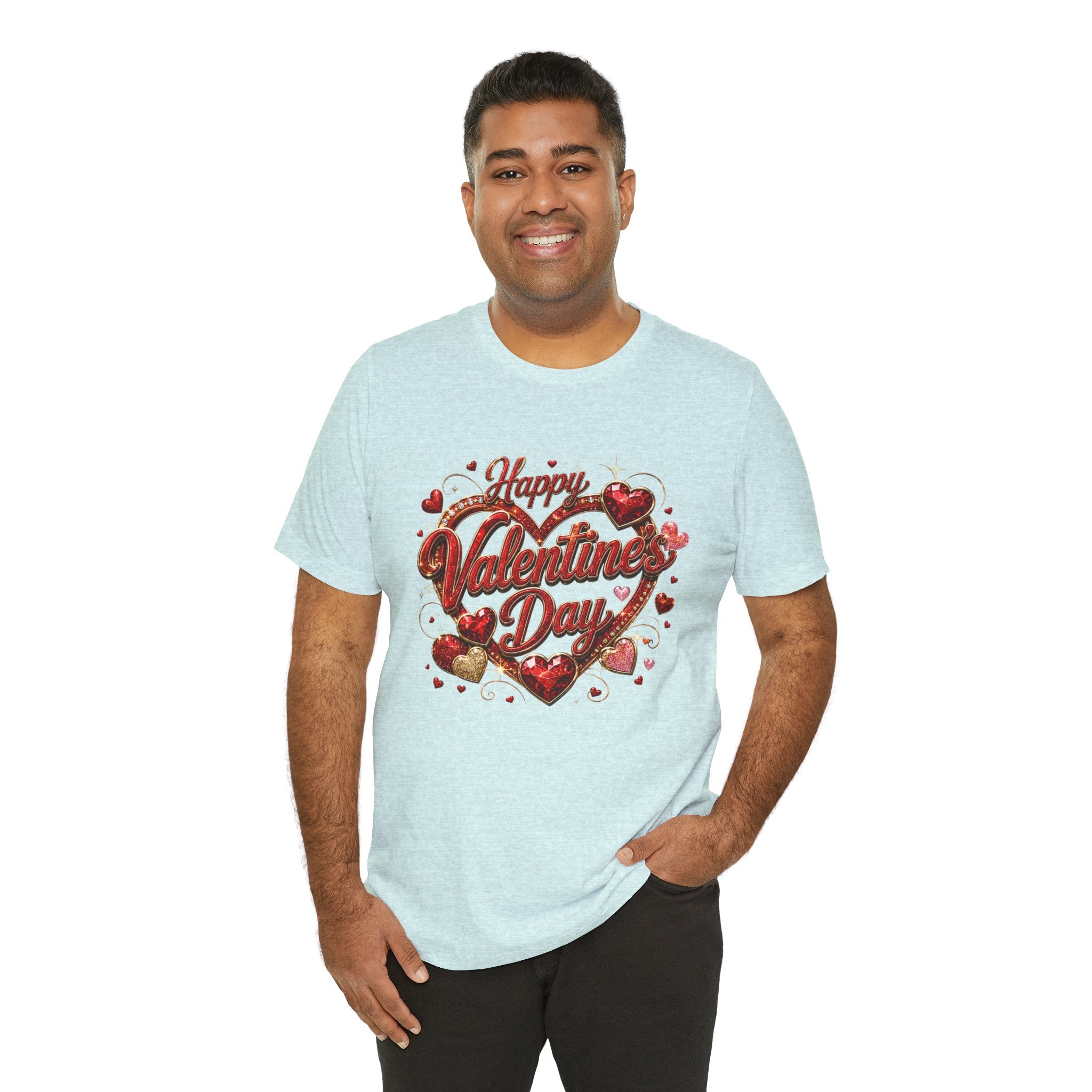 Happy Valentine's Day Glam Heart T-Shirt
