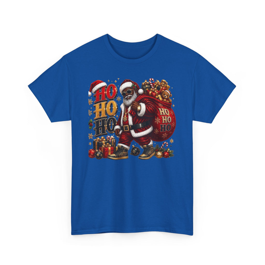 Black Santa Ho Ho Ho Shirt – Melanin Christmas Tee | Holiday Gift for Himz xc