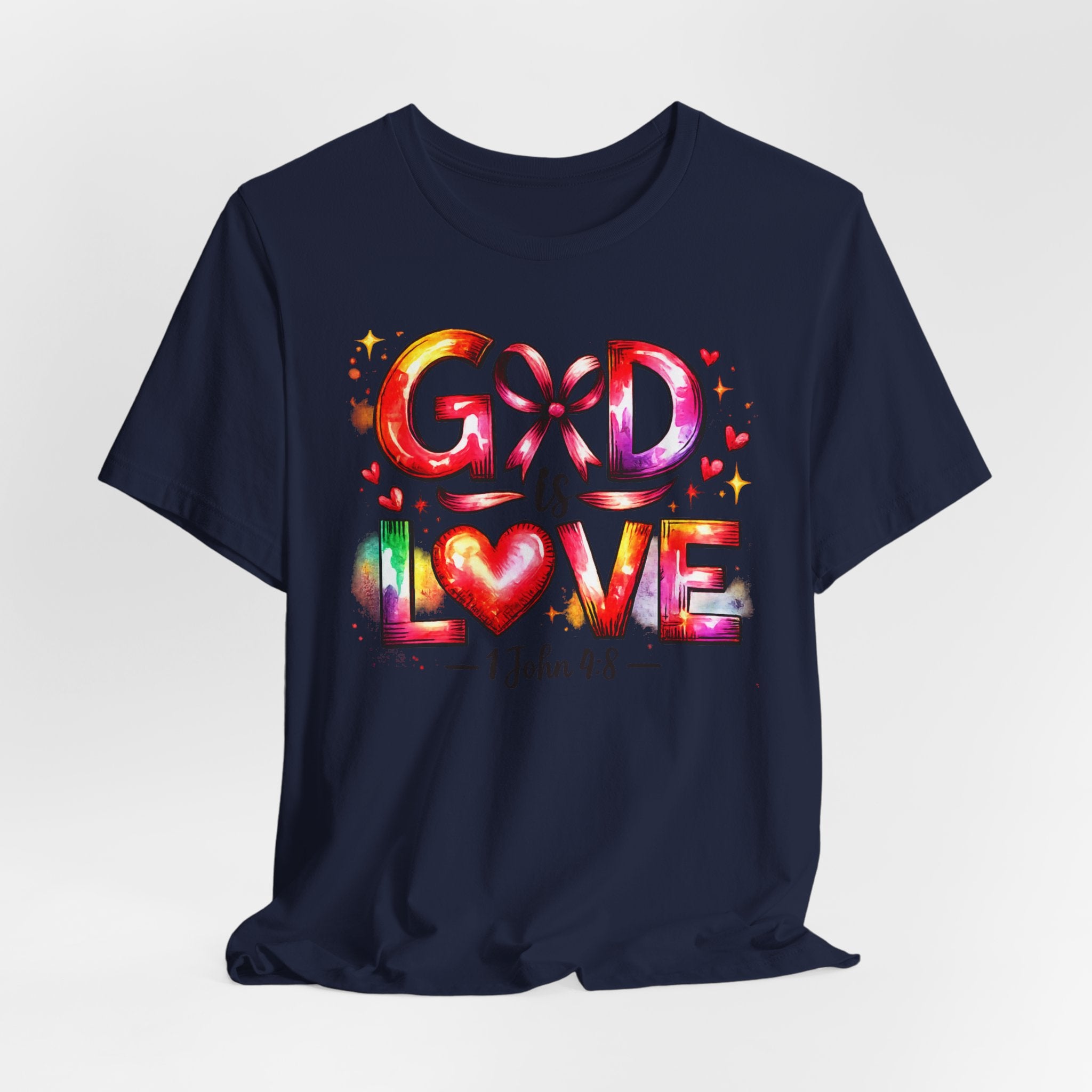 God is Love – 1 John 4:8 Christian Faith T-Shirt