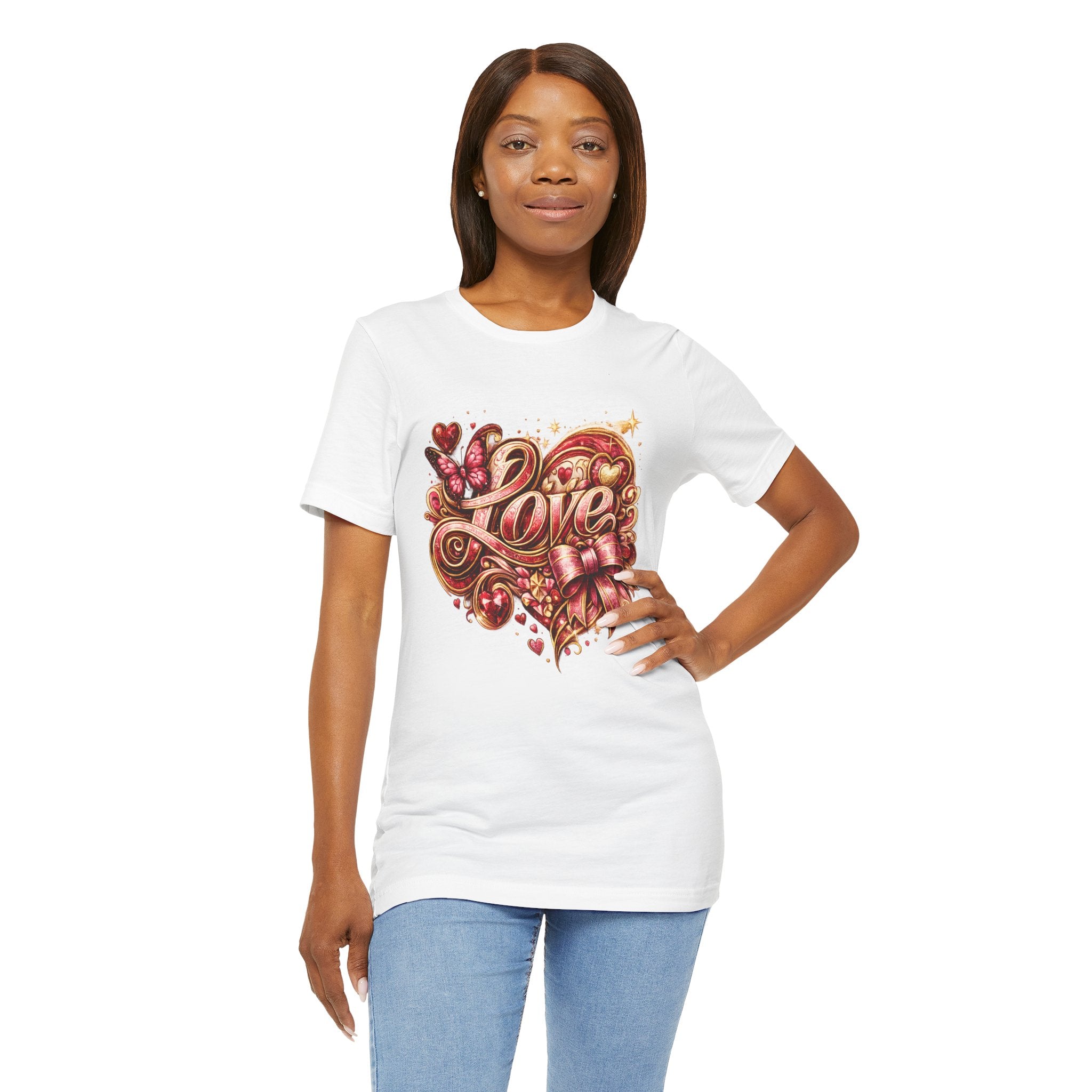 Love – Butterfly & Bow Valentine's Day T-Shirt