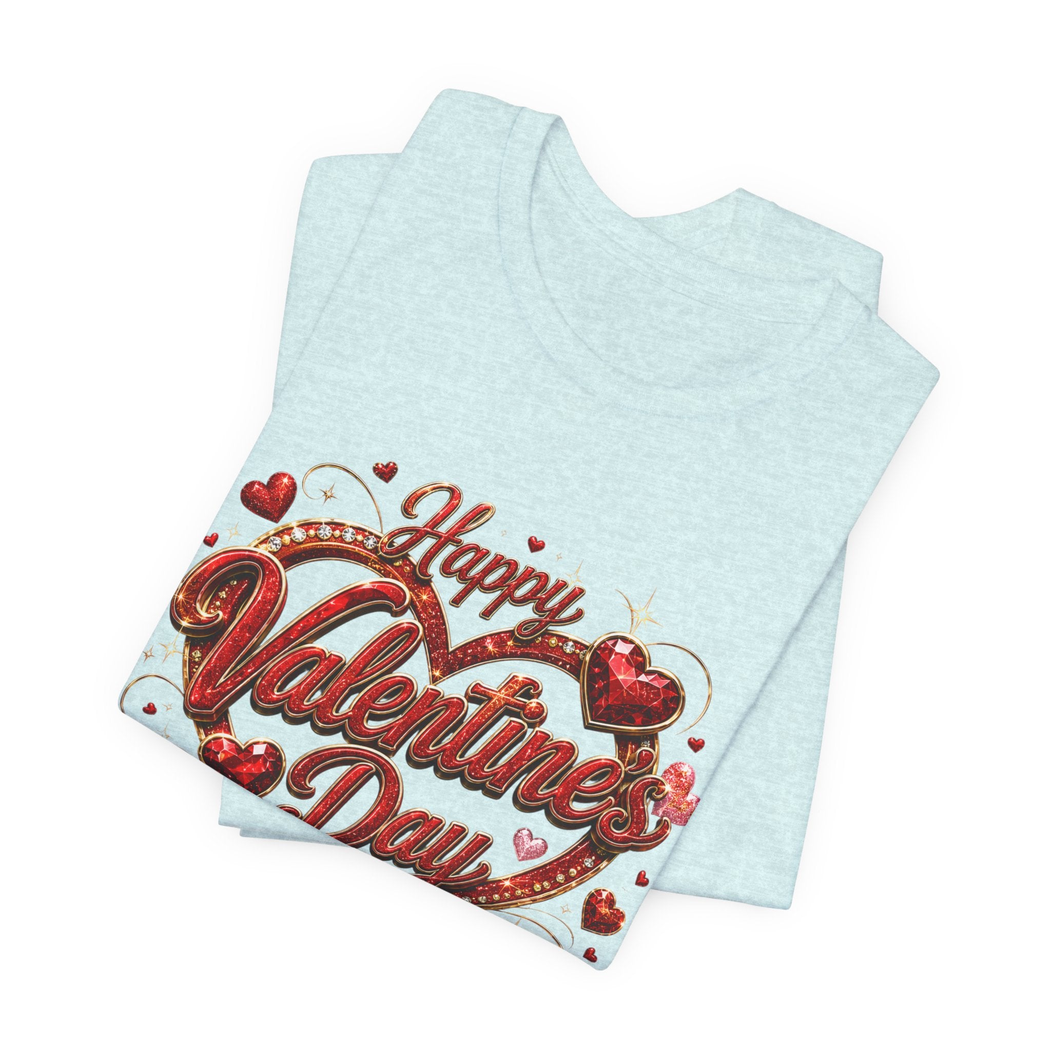 Happy Valentine's Day Glam Heart T-Shirt