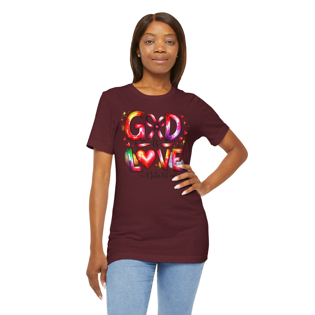 God is Love – 1 John 4:8 Christian Faith T-Shirt