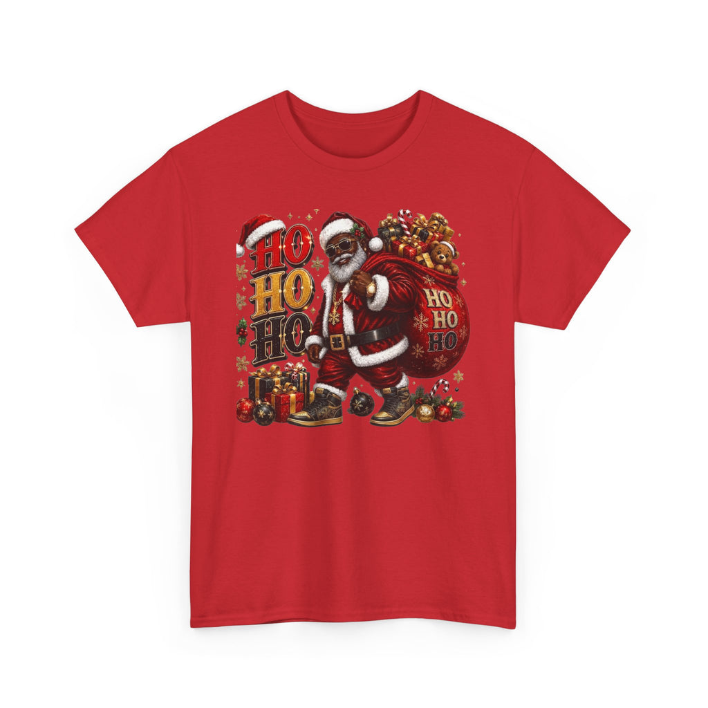 Black Santa Ho Ho Ho Shirt – Melanin Christmas Tee | Holiday Gift for Himz xc