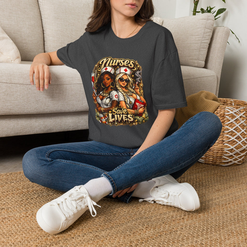 Nurses Save Lives T-Shirt | Nurse Appreciation Gift | Bold Nurse Graphic Tee