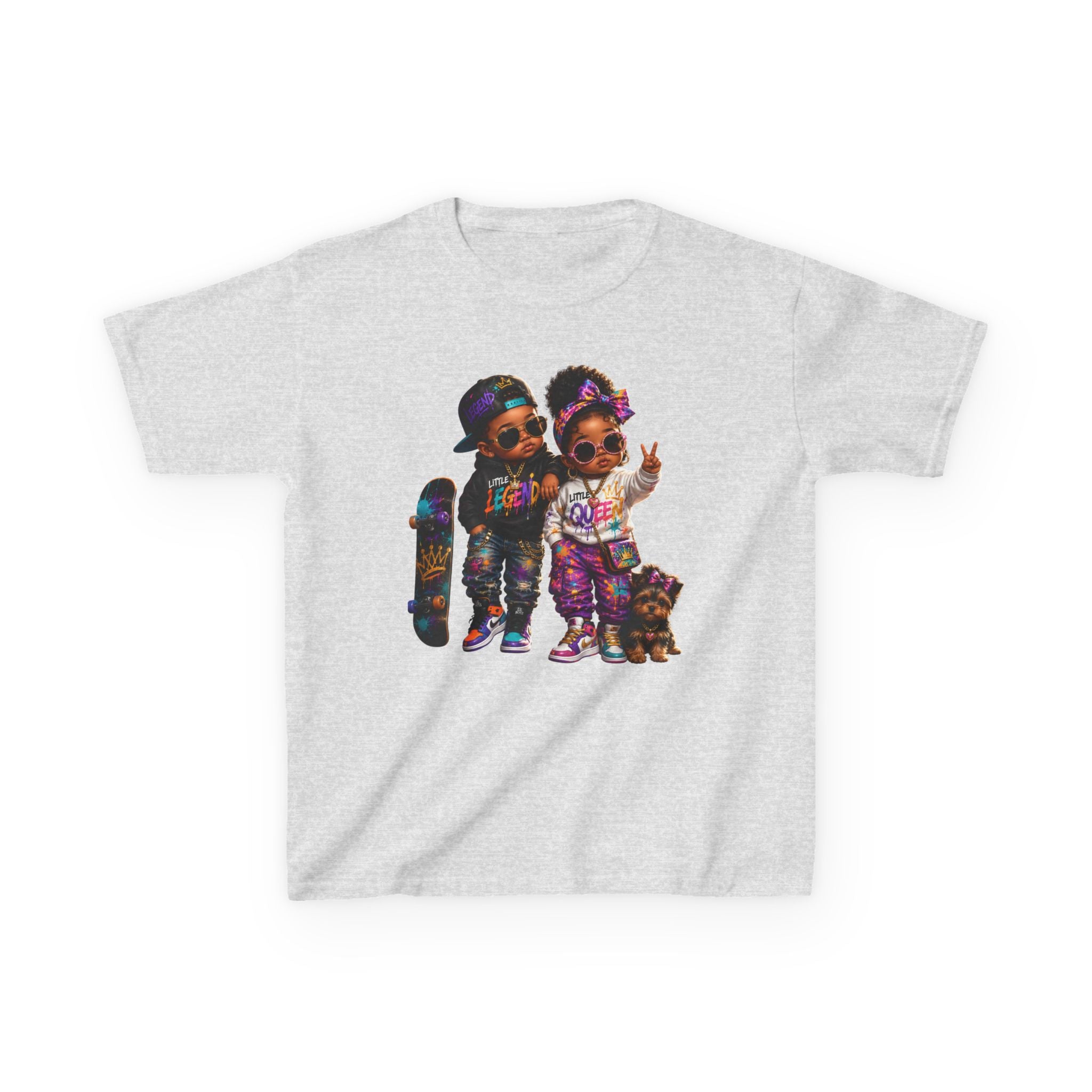 Little Legend & Little Queen T-Shirt | Back to School Hip Hop Kids Graphic Tee | Urban Streetwear Shirt