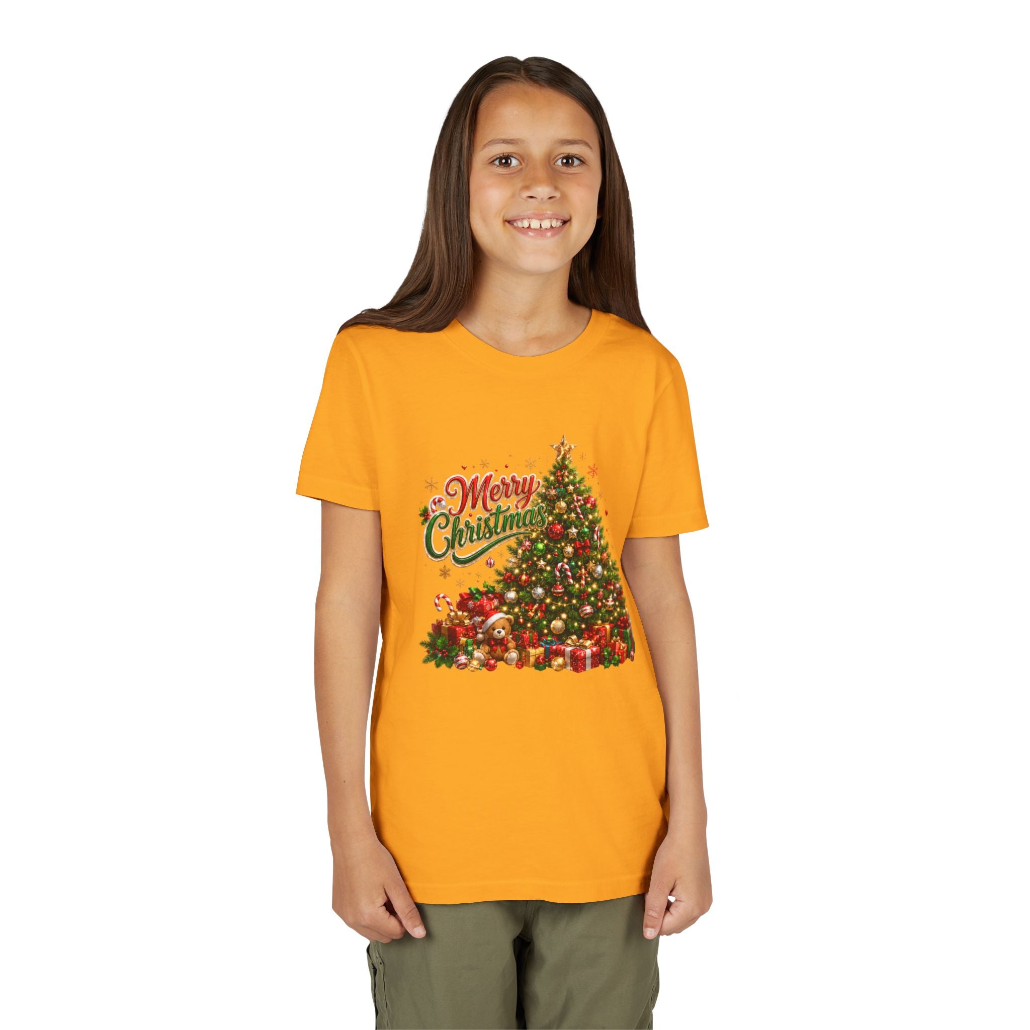 Merry Christmas Tree Shirt – Classic Holiday Tee | Christmas Gift for Kids and Famil