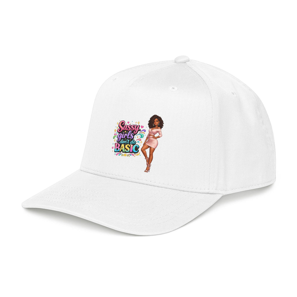 Sassy Girls Don't Do Basic Ball Cap – Royal/Natural