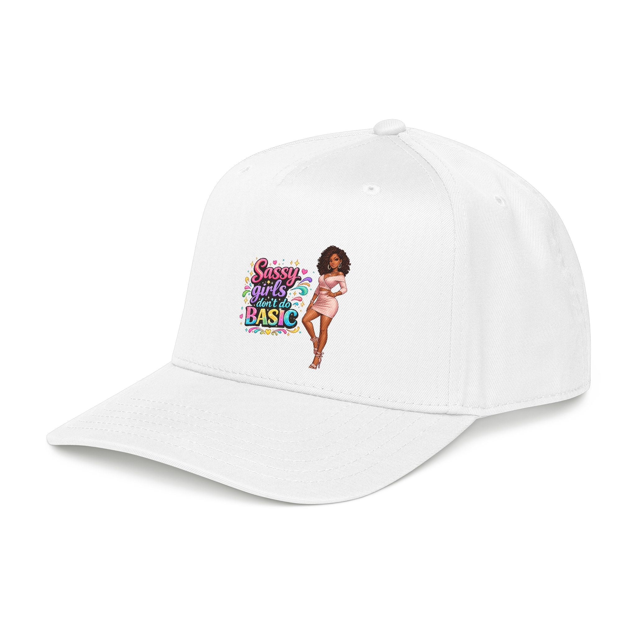 Sassy Girls Don't Do Basic Ball Cap – Royal/Natural