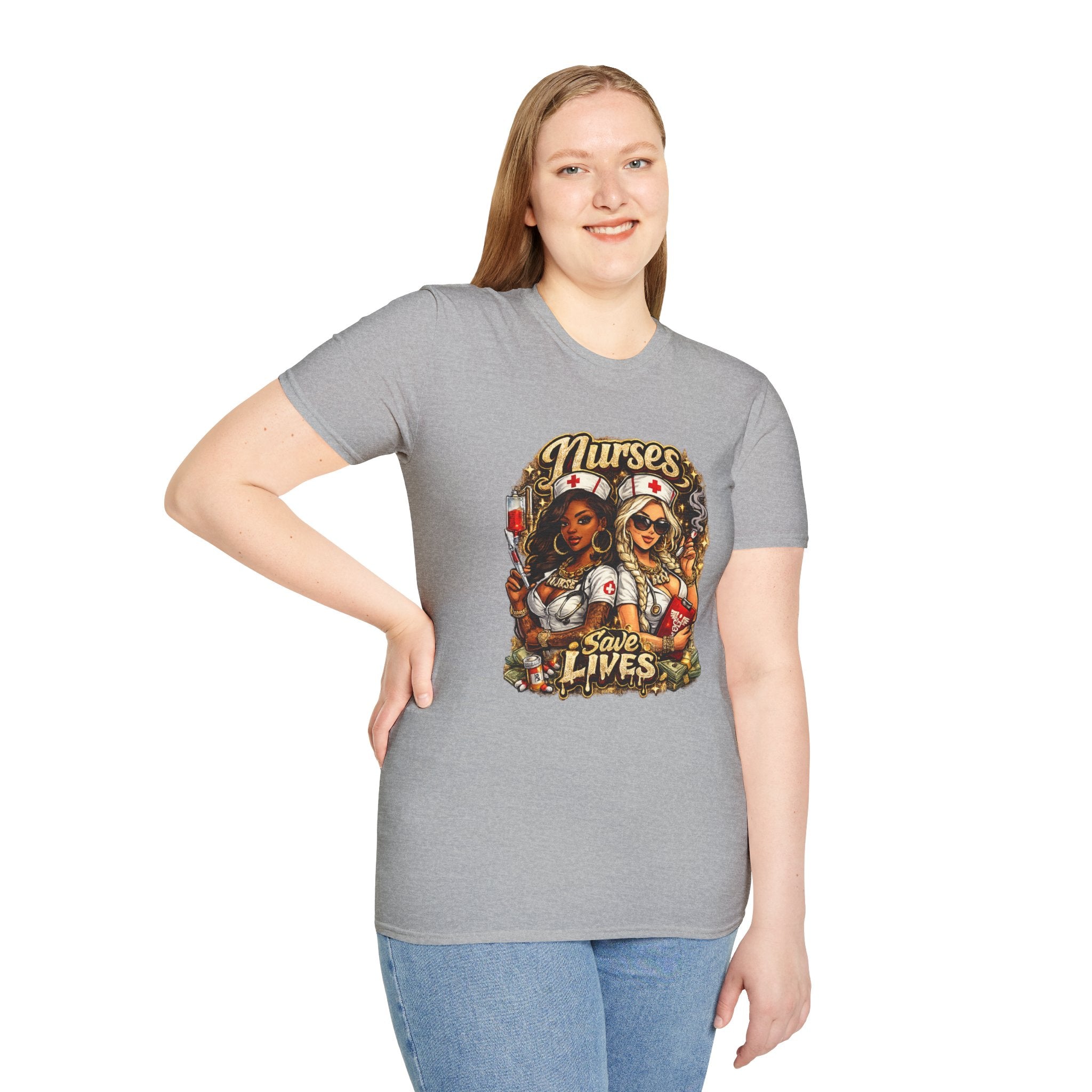 Nurses Save Lives T-Shirt | Nurse Appreciation Gift | Bold Nurse Graphic Tee