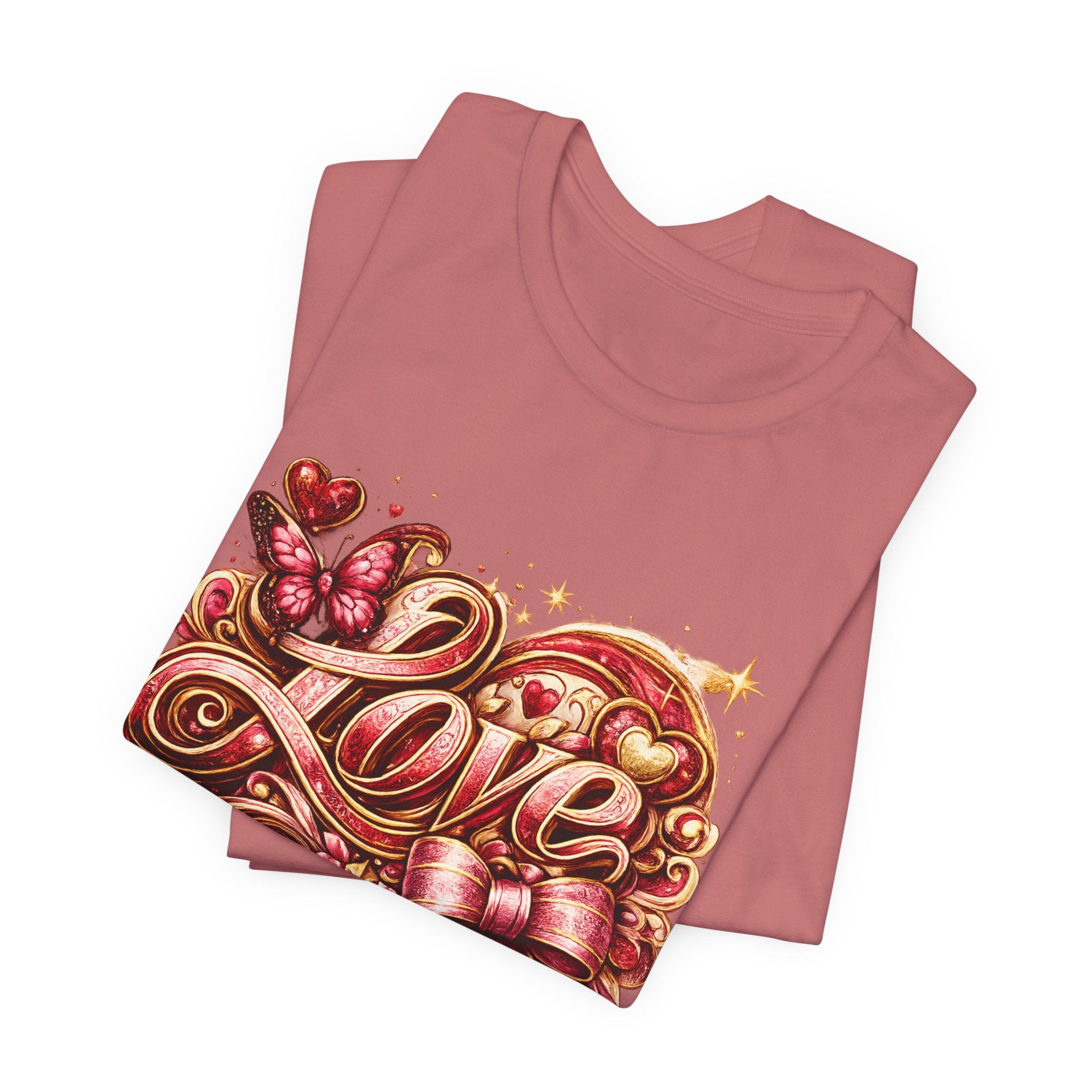 Love – Butterfly & Bow Valentine's Day T-Shirt