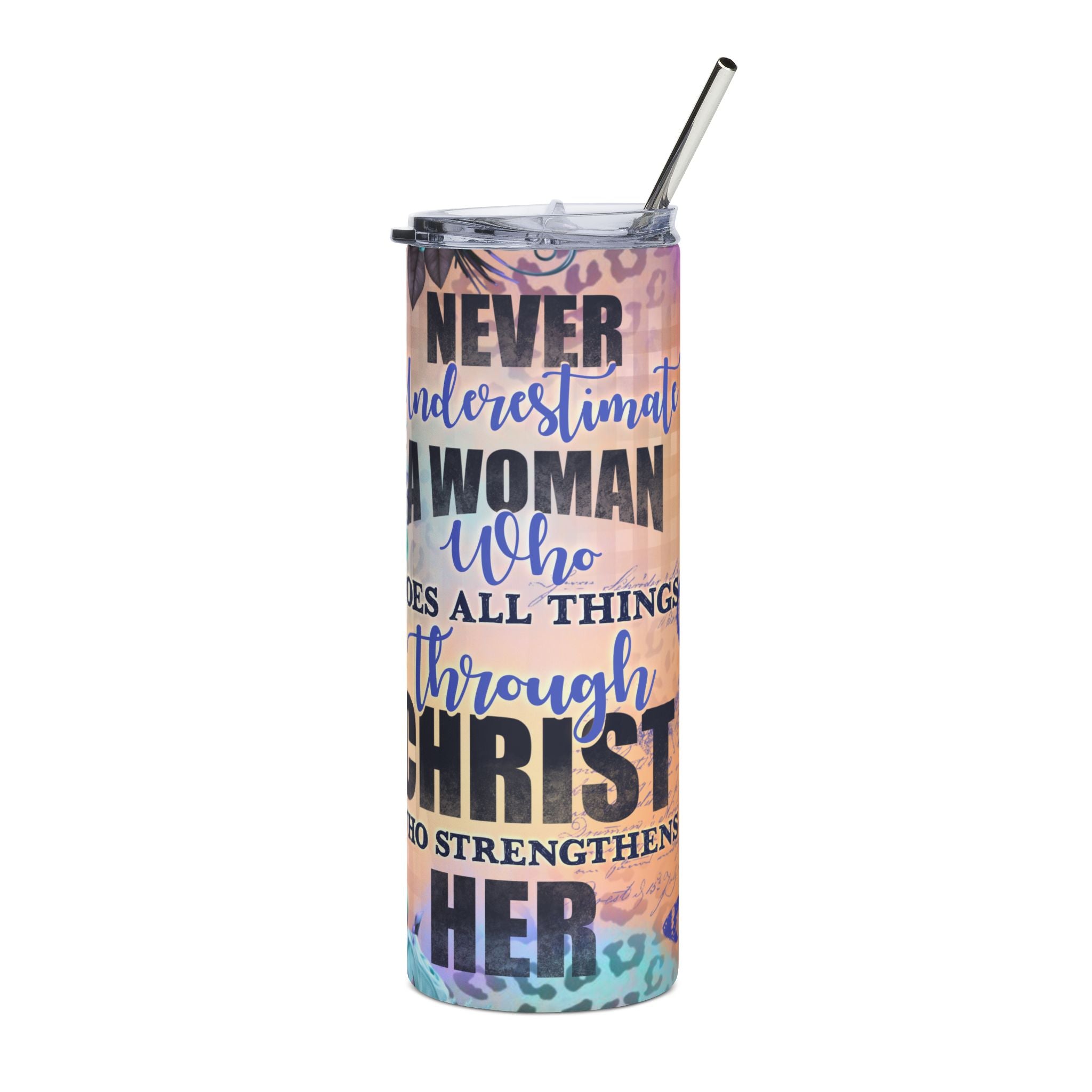 Black Girl Magic 20oz Stainless Steel Tumbler — Inspirational Affirmation Travel Cup