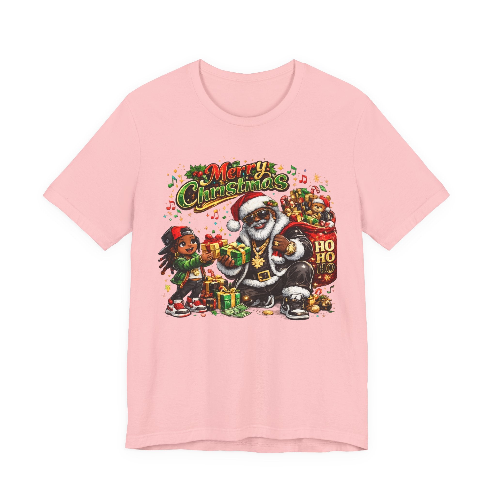 Black Santa Merry Christmas Shirt – Hip Hop Santa Gift Tee | Melanin Family Holiday Shirt