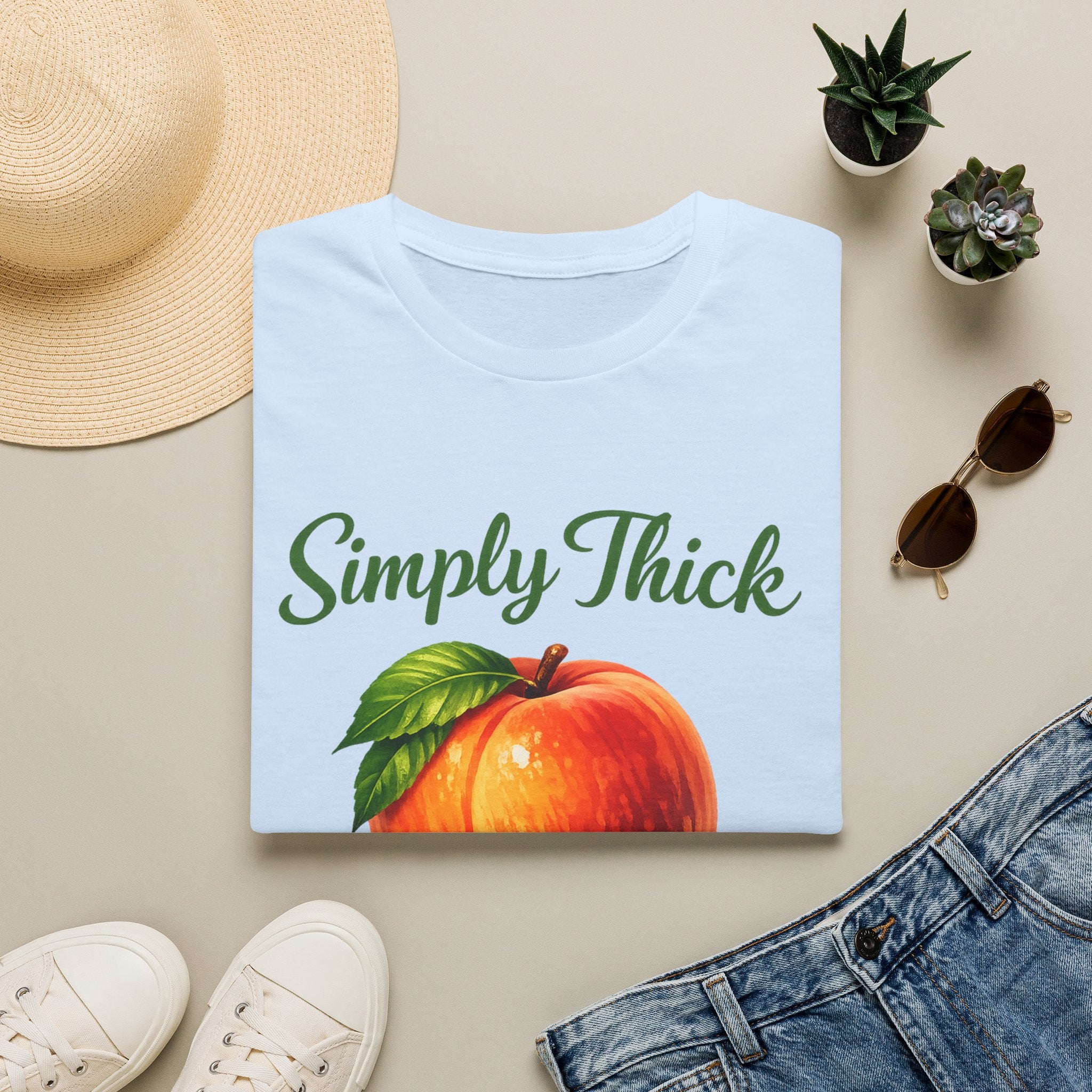 Simply Thick All Natural – Peach Graphic Tee