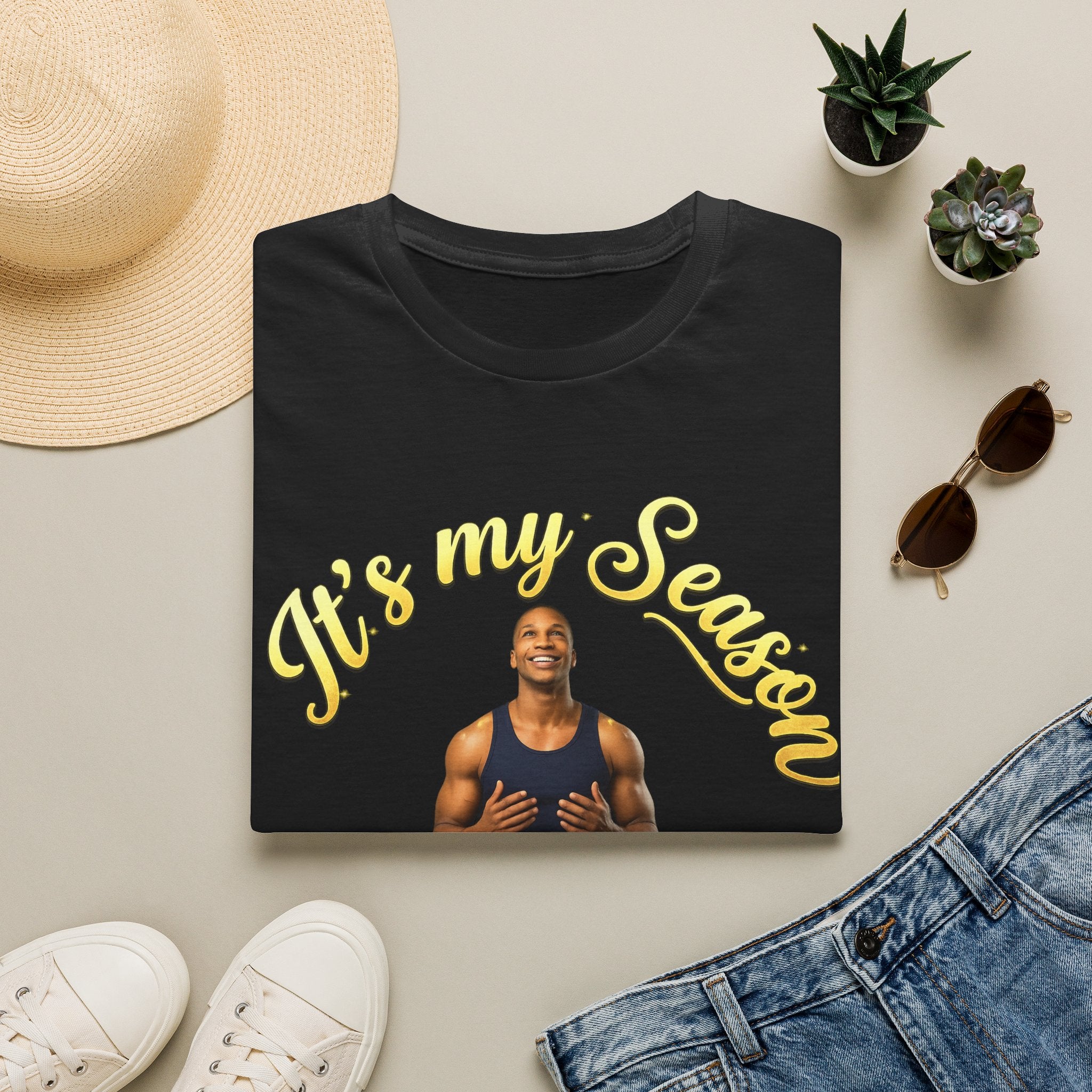 It's My Season T-Shirt | Gold Motivational Tee | Men's Empowerment Graphic Tee