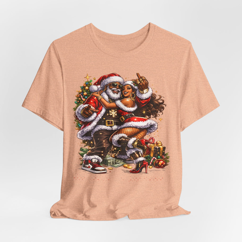 Hip Hop Santa & Mrs. Claus – Urban Christmas T-Shirt