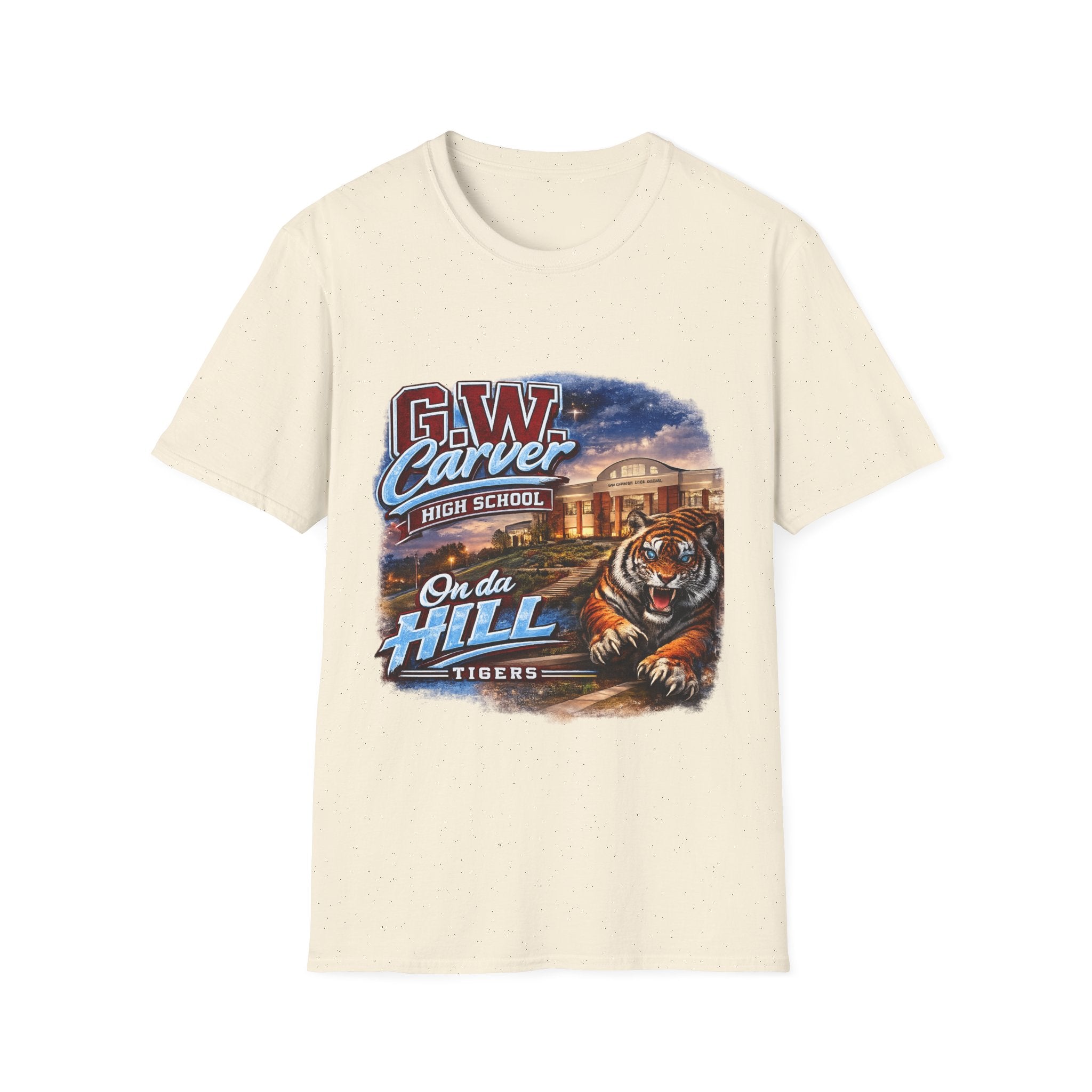 G.W. Carver High School Tigers T-Shirt | On Da Hill School Spirit Tee | Columbus GA Tiger Pride Graphic Tee