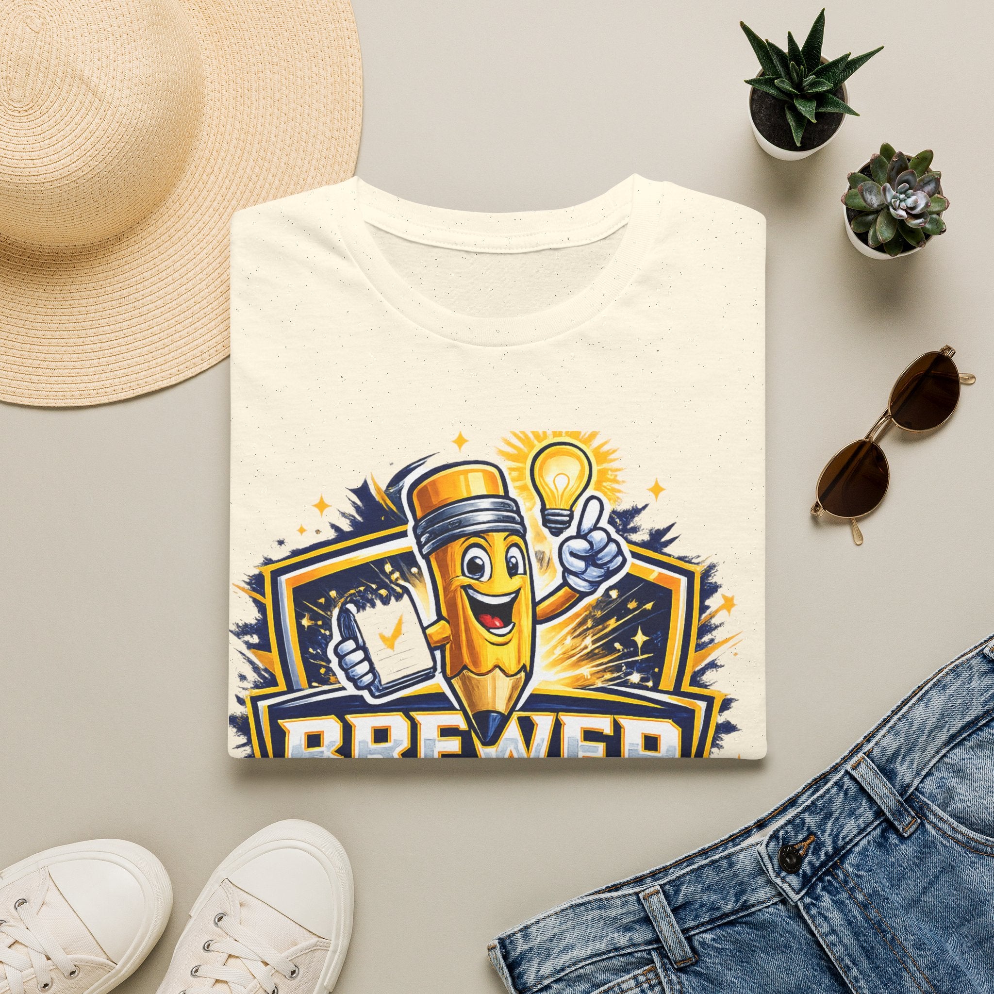 Brewer Early Innovation Academy T-Shirt | Columbus GA School Spirit Tee | BEIA Pencil Mascot Graphic Tee