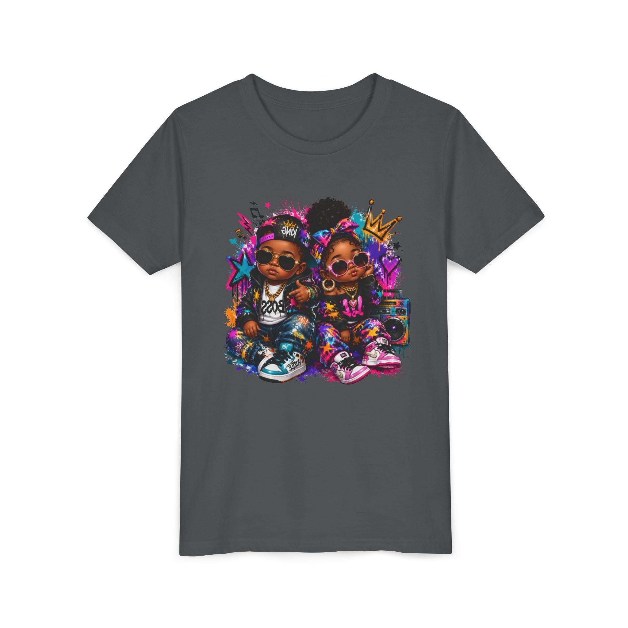 Lil King & Queen T-Shirt | Hip Hop Baby Graphic Tee | Urban Kids Streetwear Shirt