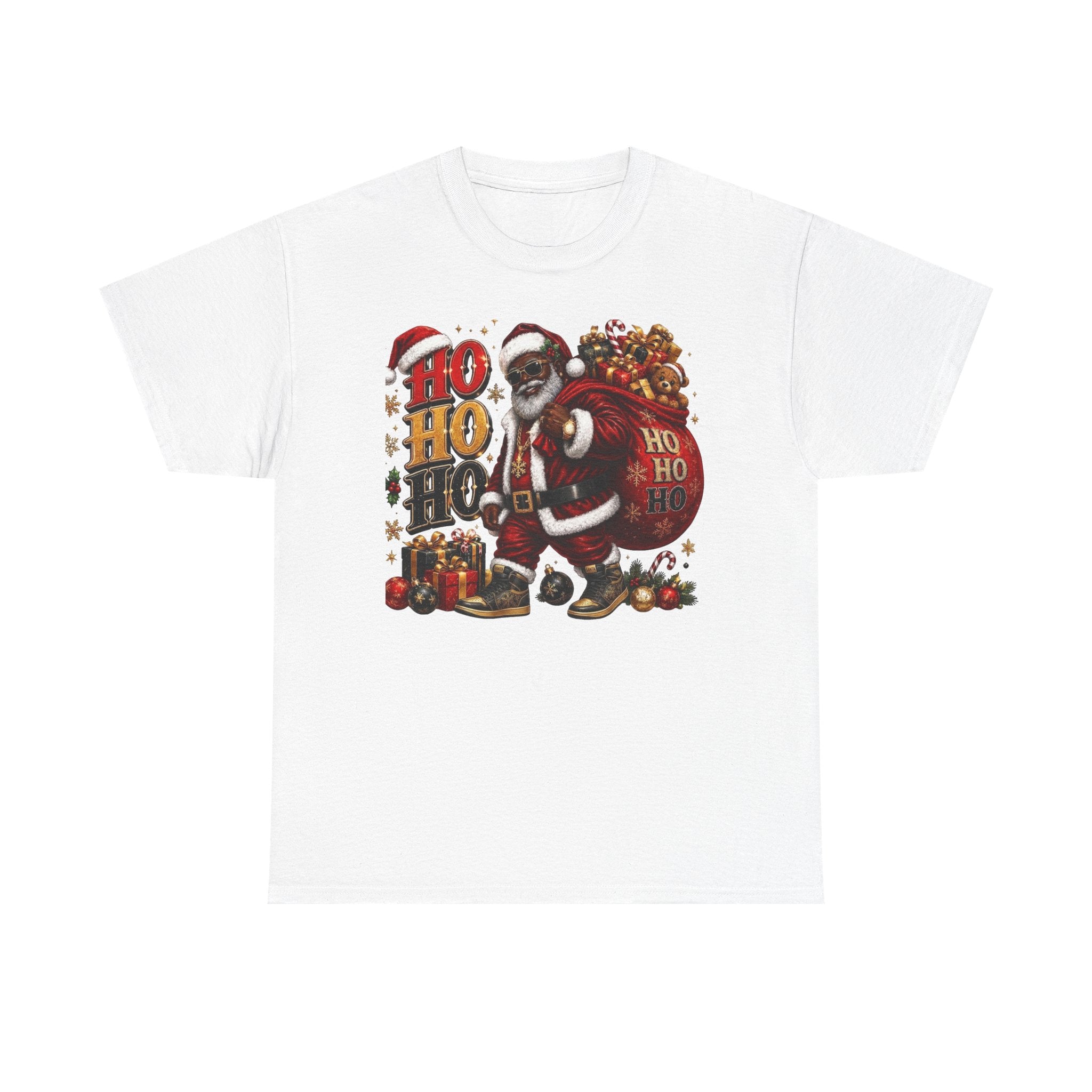 Black Santa Ho Ho Ho Shirt – Melanin Christmas Tee | Holiday Gift for Himz xc