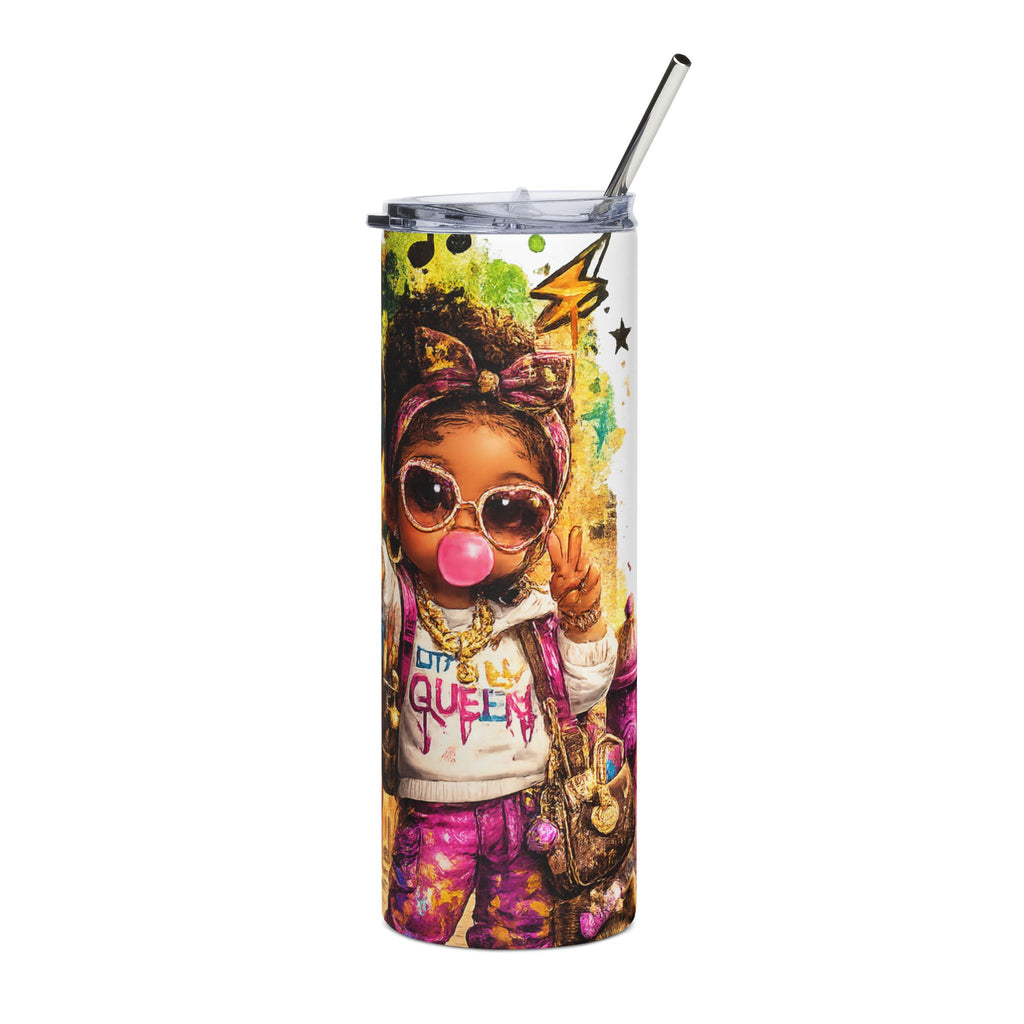 Lil Legend & Lil Queen Tumbler | Hip Hop Kids Graffiti Drinkware | Urban Streetwear Cup