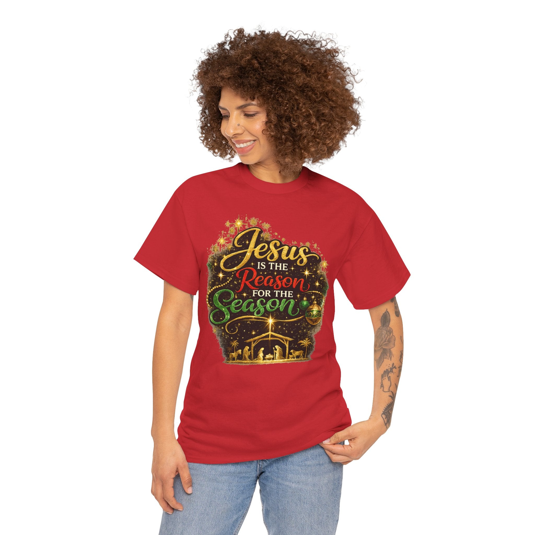 Jesus is the Reason for the Season Shirt – Christian Christmas Tee | Faith Holiday Gift