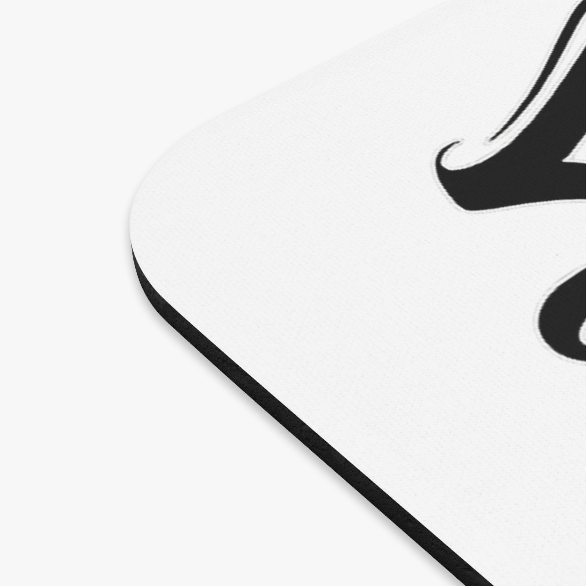 Trust the Process Mouse Pad – Black & White Ornate Lettering Desk Accessory