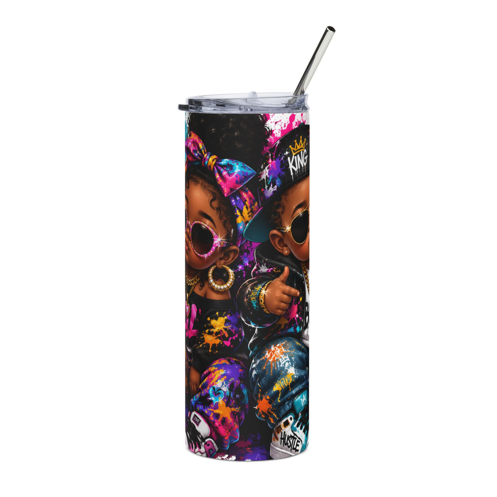Lil King & Queen Tumbler – Hip Hop Baby Graffiti Graphic Drinkware