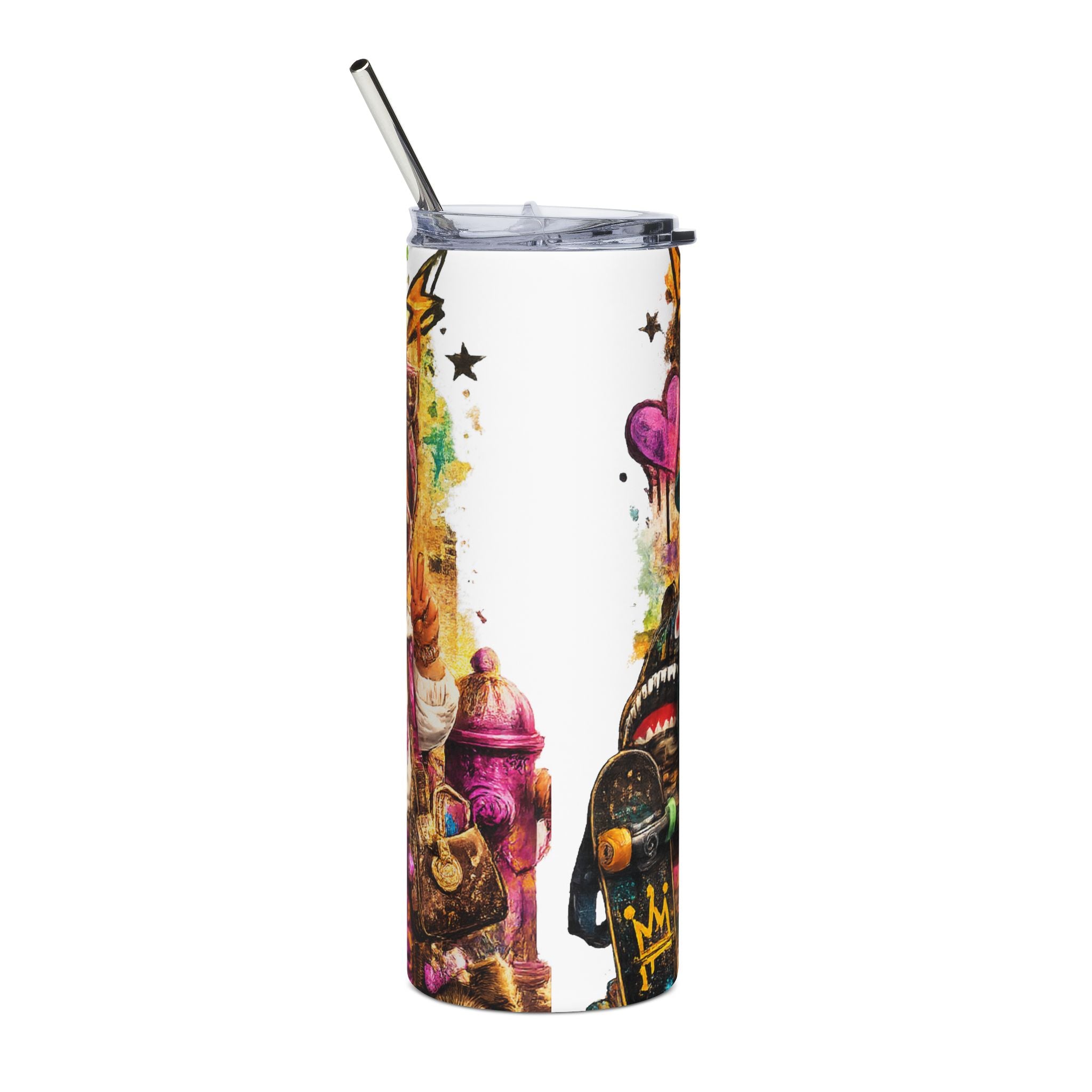 Lil Legend & Lil Queen Tumbler | Hip Hop Kids Graffiti Drinkware | Urban Streetwear Cup
