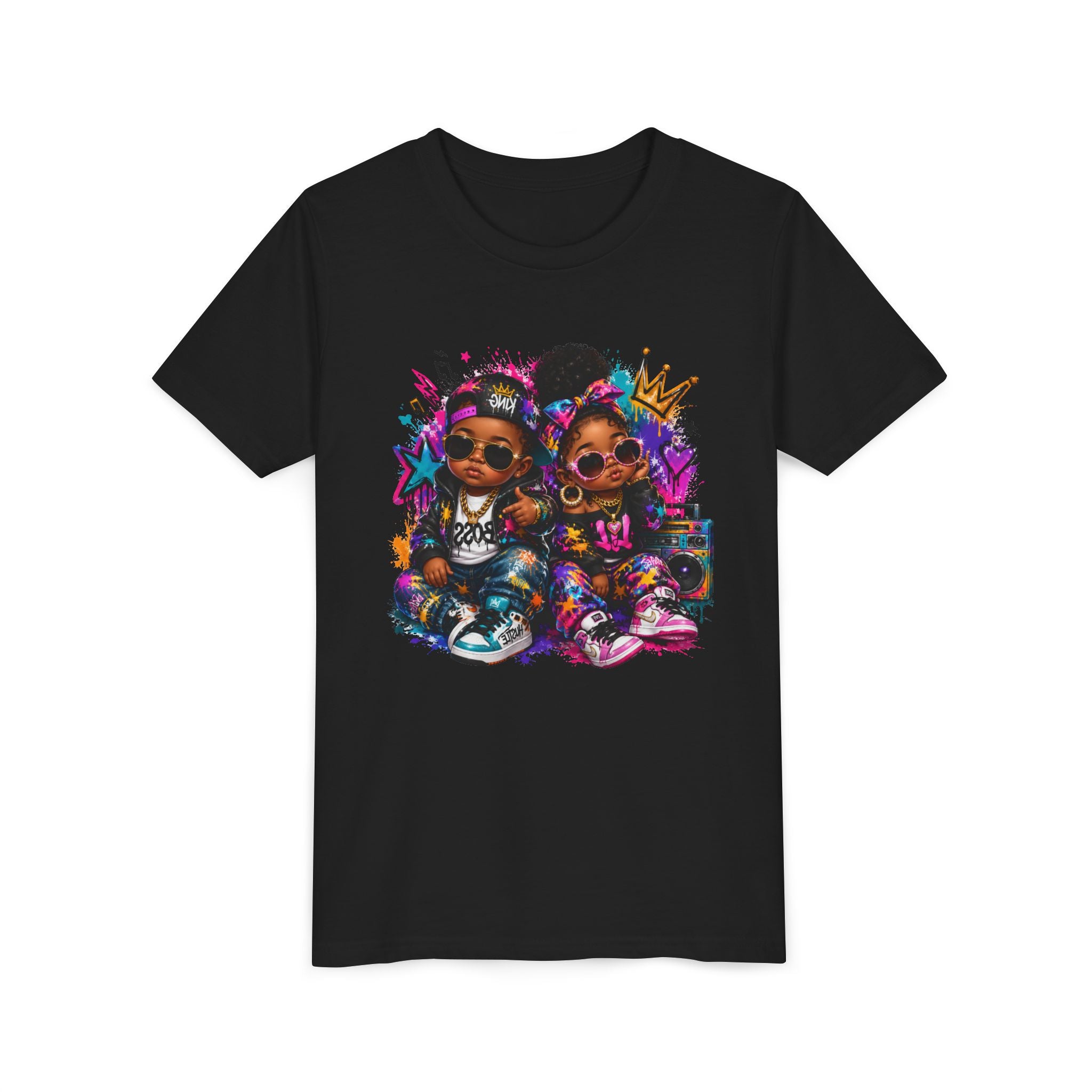Lil King & Queen T-Shirt | Hip Hop Baby Graphic Tee | Urban Kids Streetwear Shirt