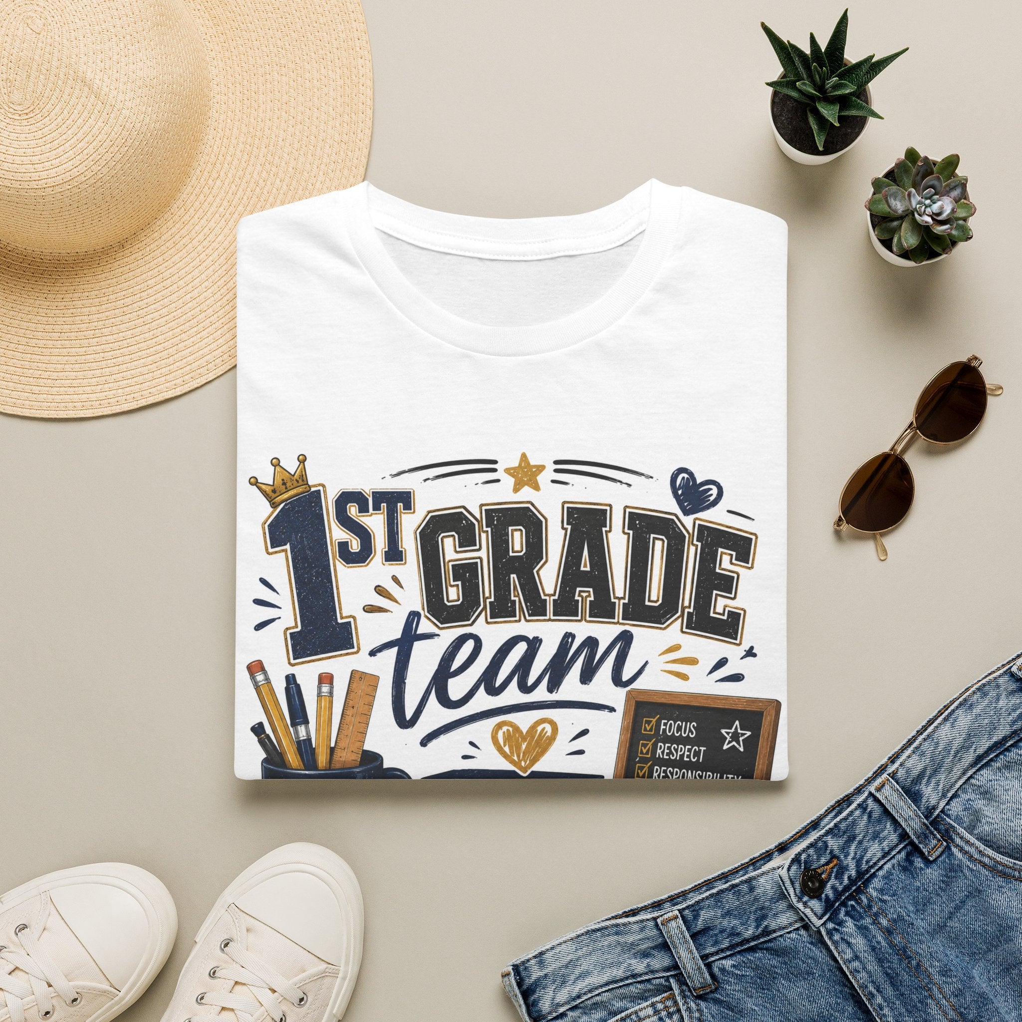 1st Grade Squad Unisex Graphic Tee | Softstyle T-Shirt