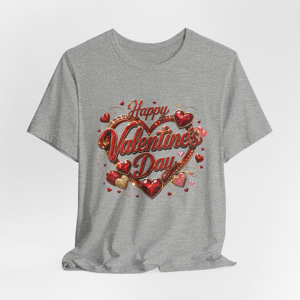 Happy Valentine's Day Glam Heart T-Shirt