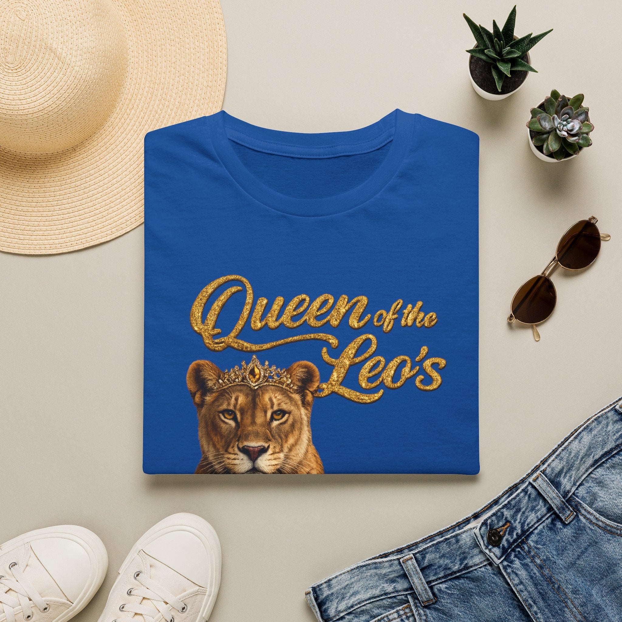 Queen of the Leo's – Lioness Crown Graphic Tee