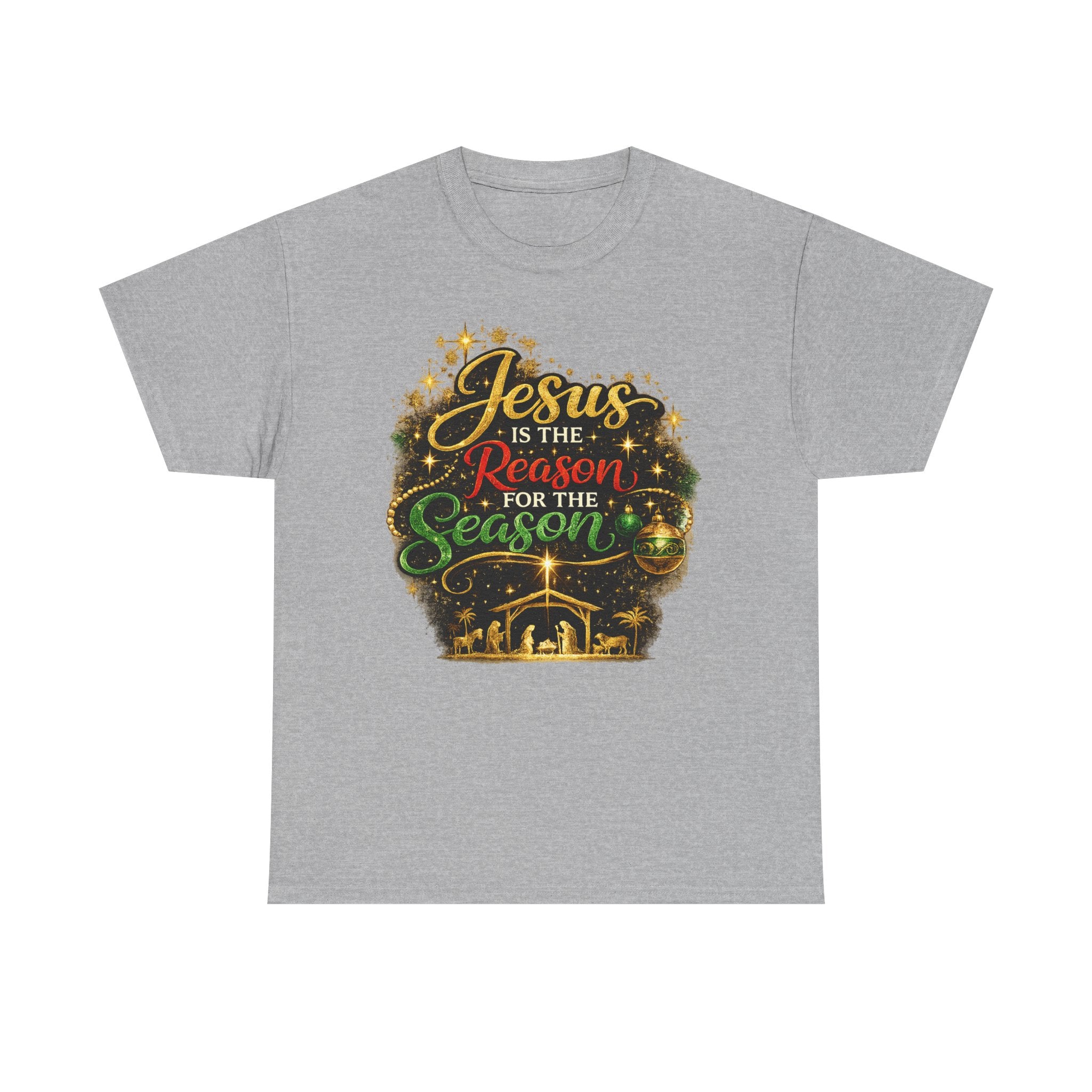 Jesus is the Reason for the Season Shirt – Christian Christmas Tee | Faith Holiday Gift