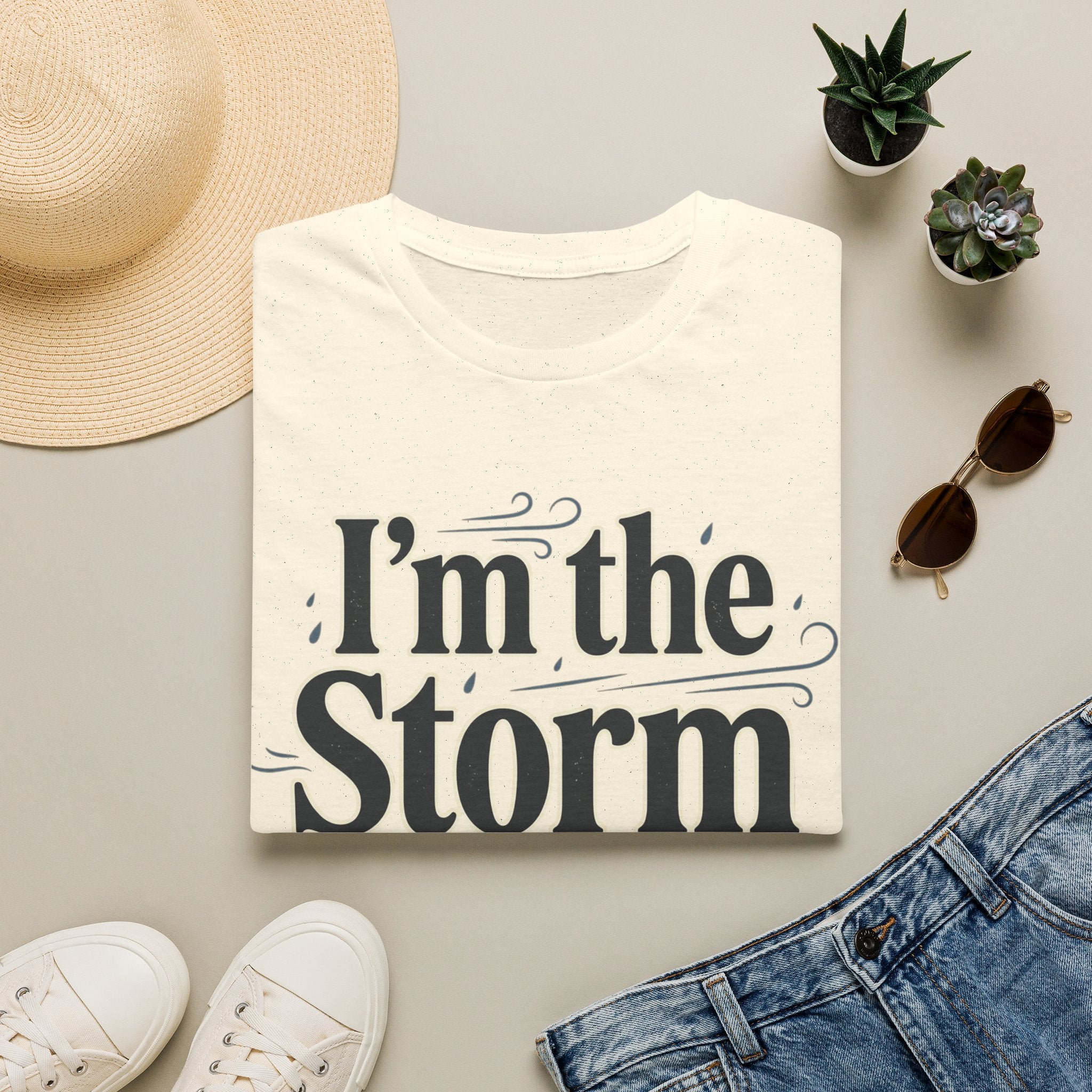 I'm the Storm They Whispered About T-Shirt | Bold Empowerment Tee | Motivational Graphic Tee
