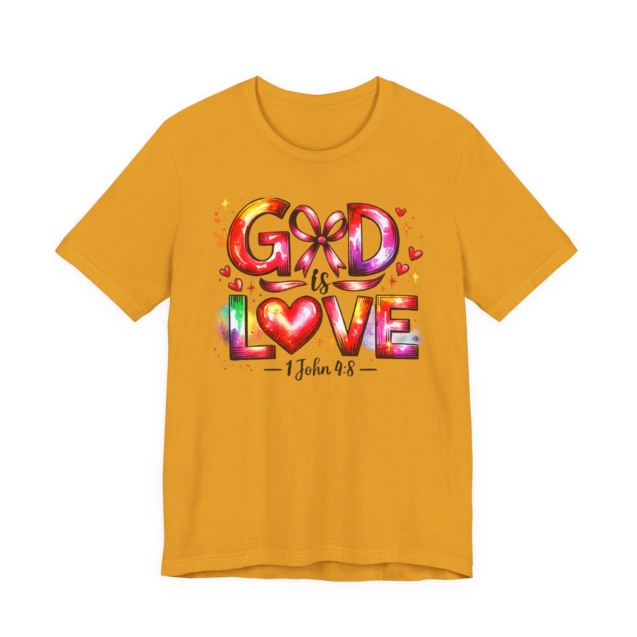 God is Love – 1 John 4:8 Christian Faith T-Shirt