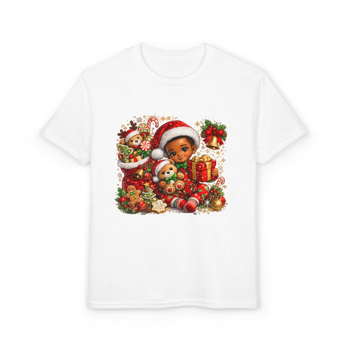 Black Boy Christmas Shirt – Melanin Kids Holiday Tee | Christmas Gift for Boys