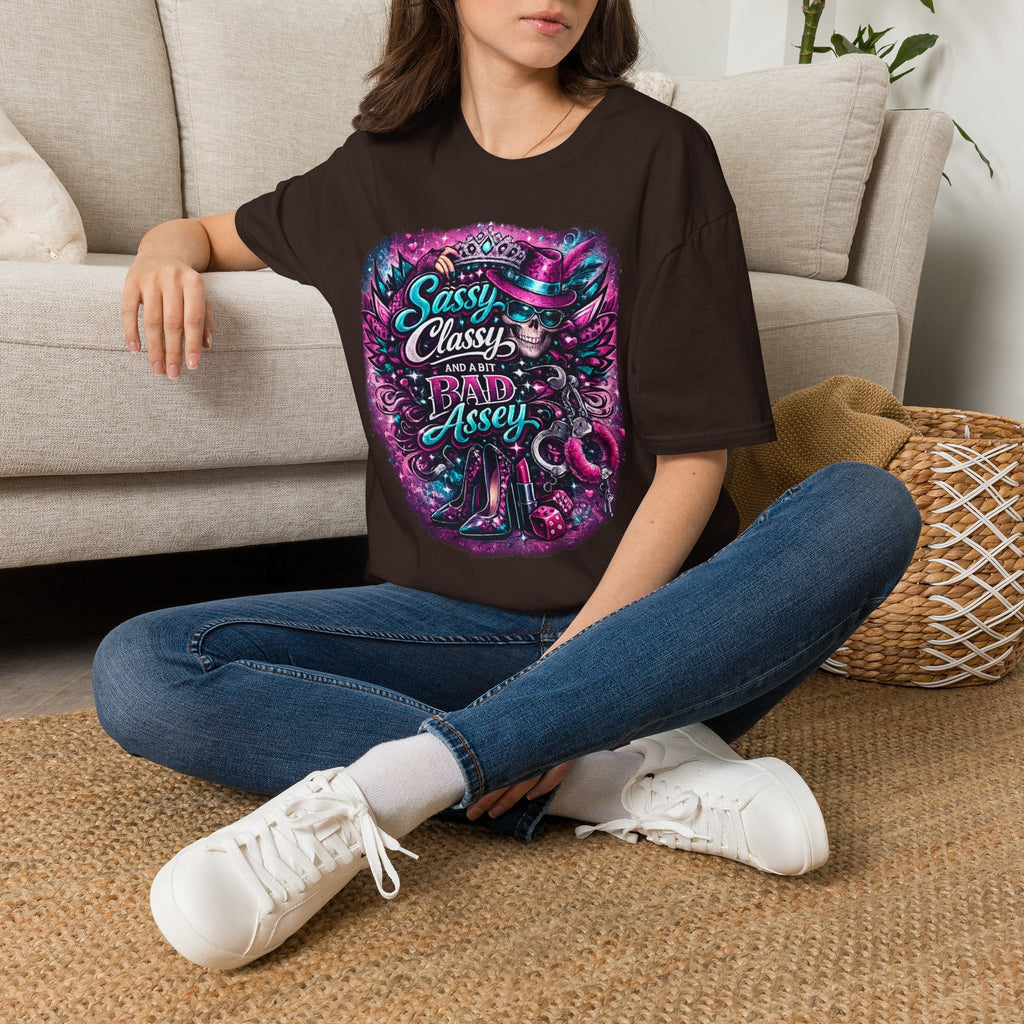 Sassy Classy And A Bit Bad Assey T-Shirt | Skeleton Queen Women's Graphic Tee