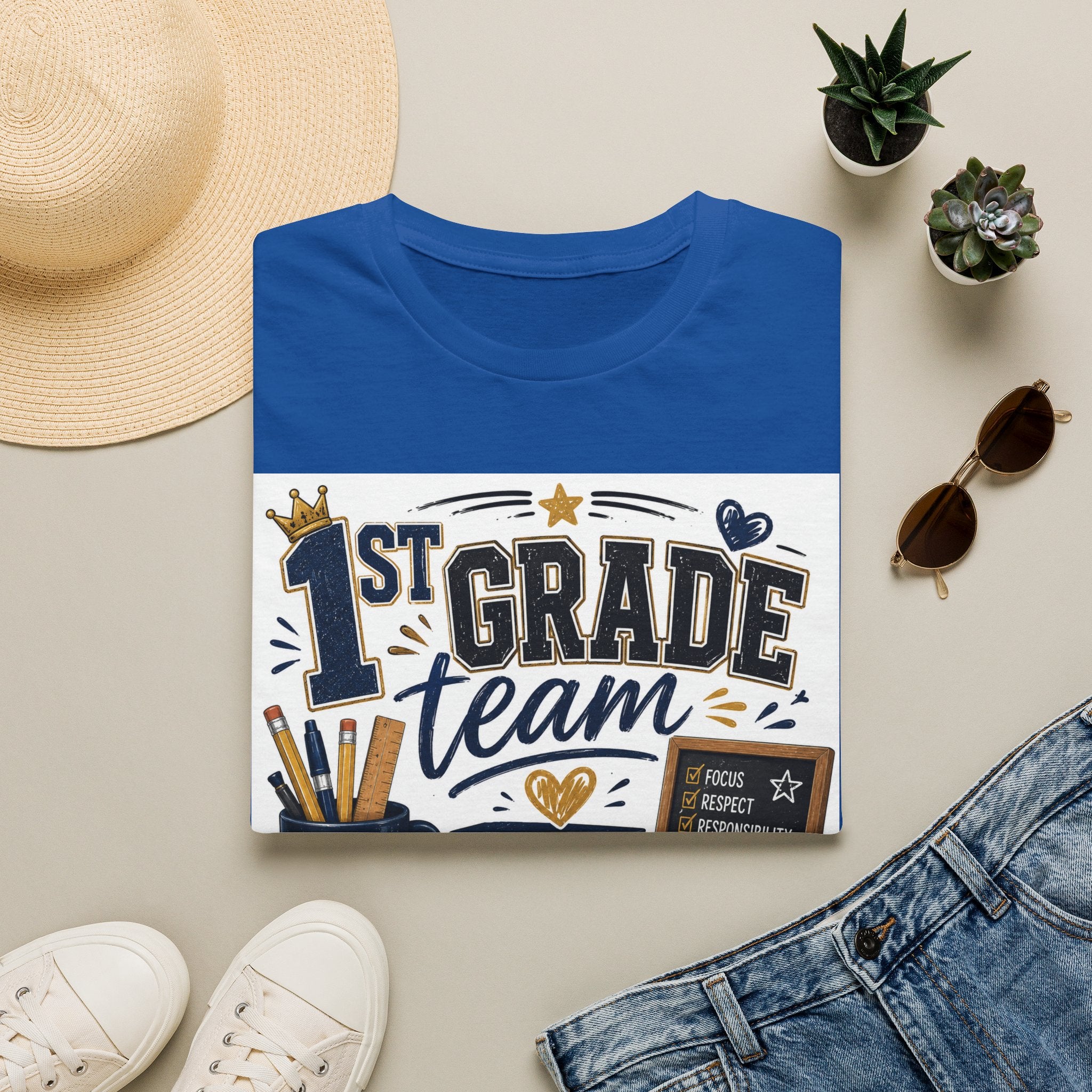 1st Grade Squad Unisex Graphic Tee | Softstyle T-Shirt