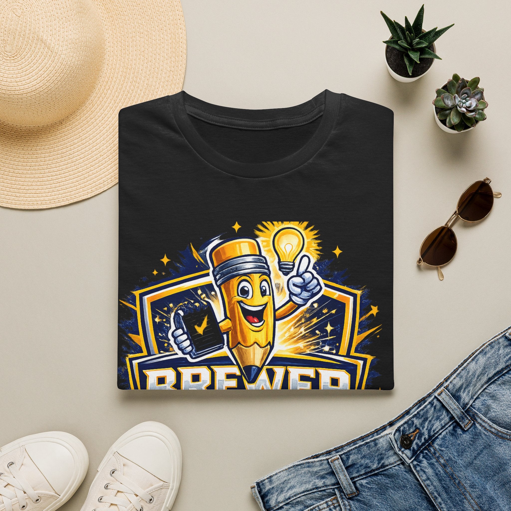 Brewer Early Innovation Academy T-Shirt | Columbus GA School Spirit Tee | BEIA Pencil Mascot Graphic Tee