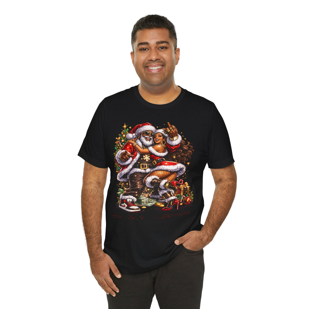 Hip Hop Santa & Mrs. Claus – Urban Christmas T-Shirt