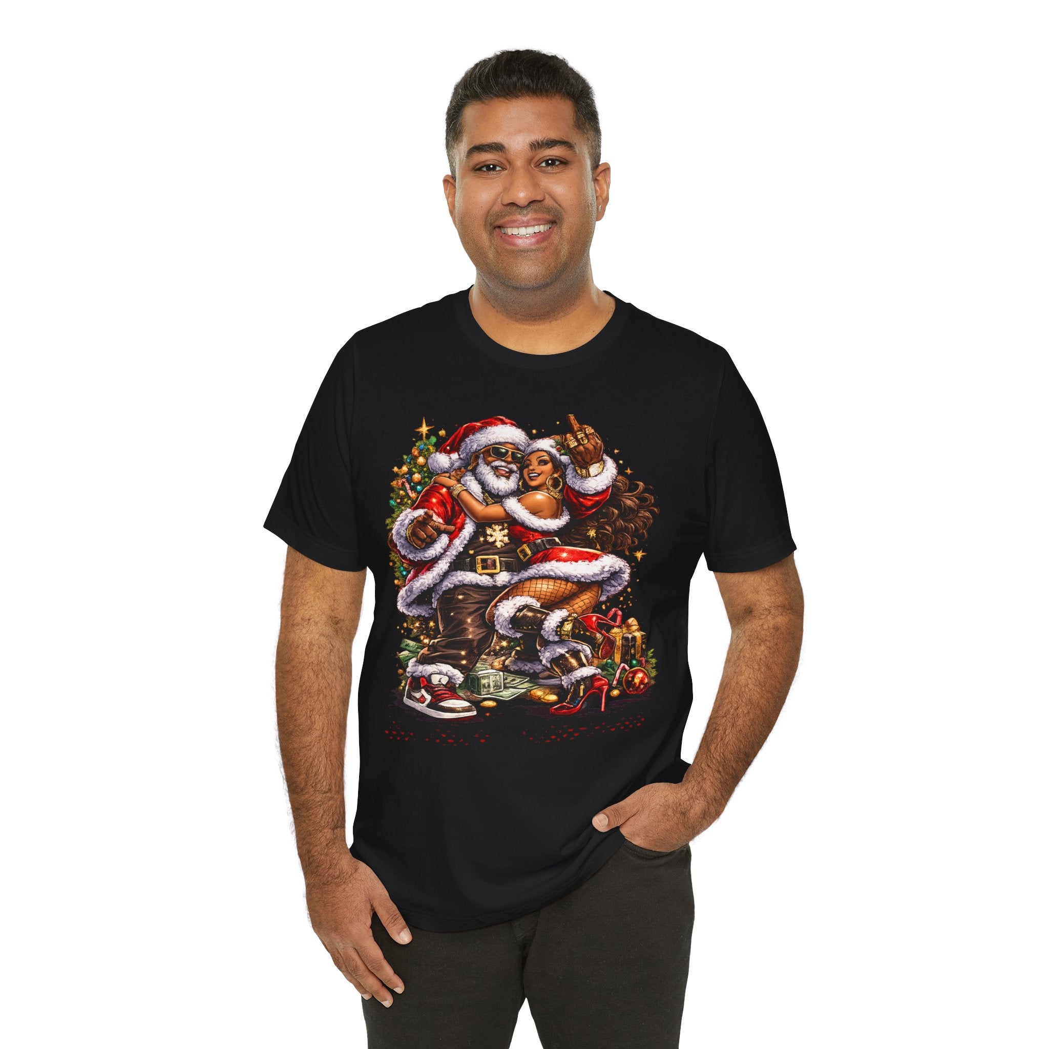 Hip Hop Santa & Mrs. Claus – Urban Christmas T-Shirt