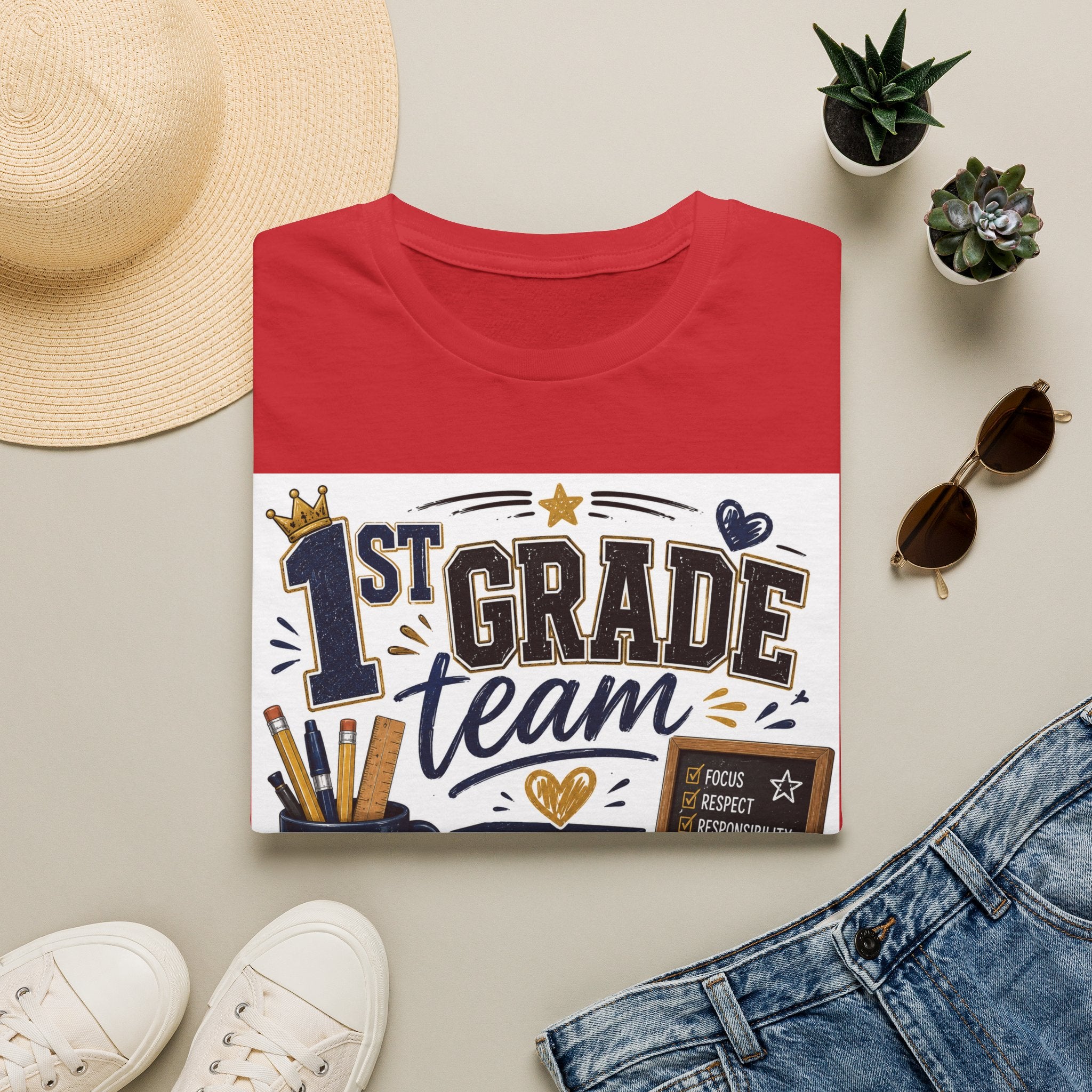 1st Grade Squad Unisex Graphic Tee | Softstyle T-Shirt