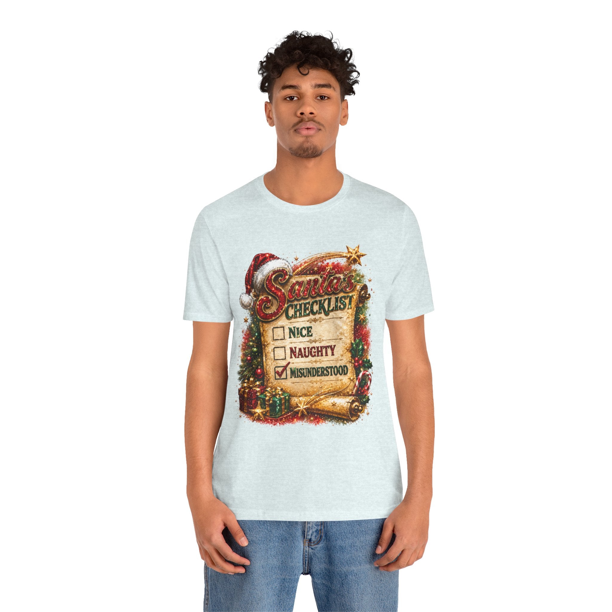 Santa's Checklist: Misunderstood – Funny Christmas T-Shirt
