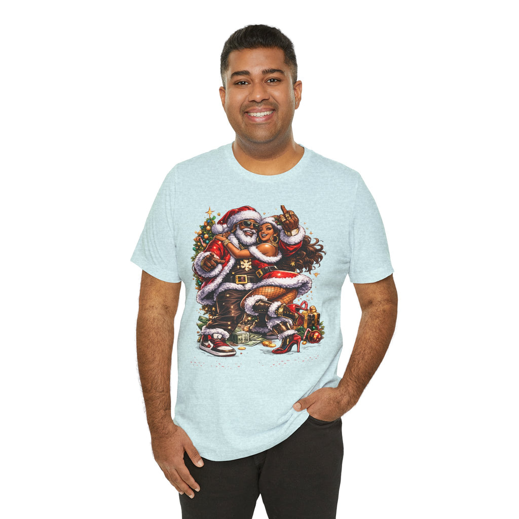 Hip Hop Santa & Mrs. Claus – Urban Christmas T-Shirt